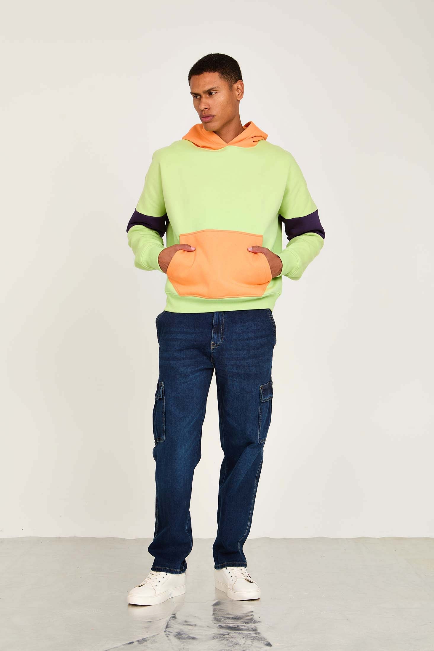 Unisex Sweat Shirt  Oversize Hoodie Green