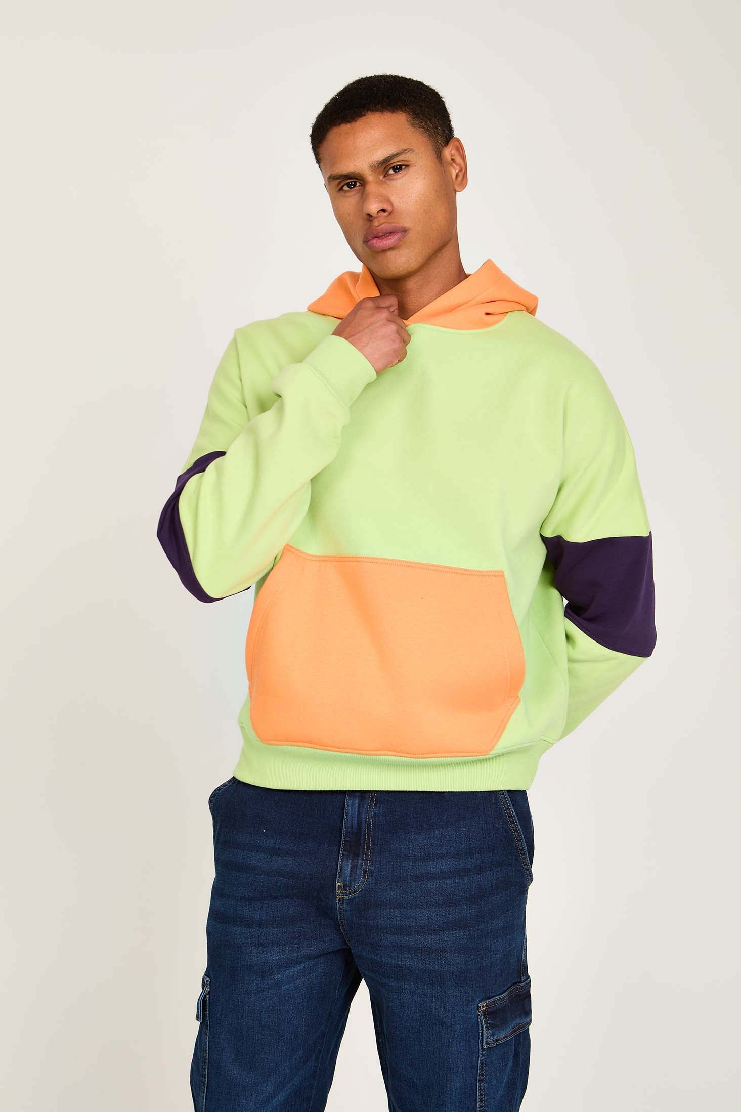 Unisex Sweat Shirt  Oversize Hoodie Green