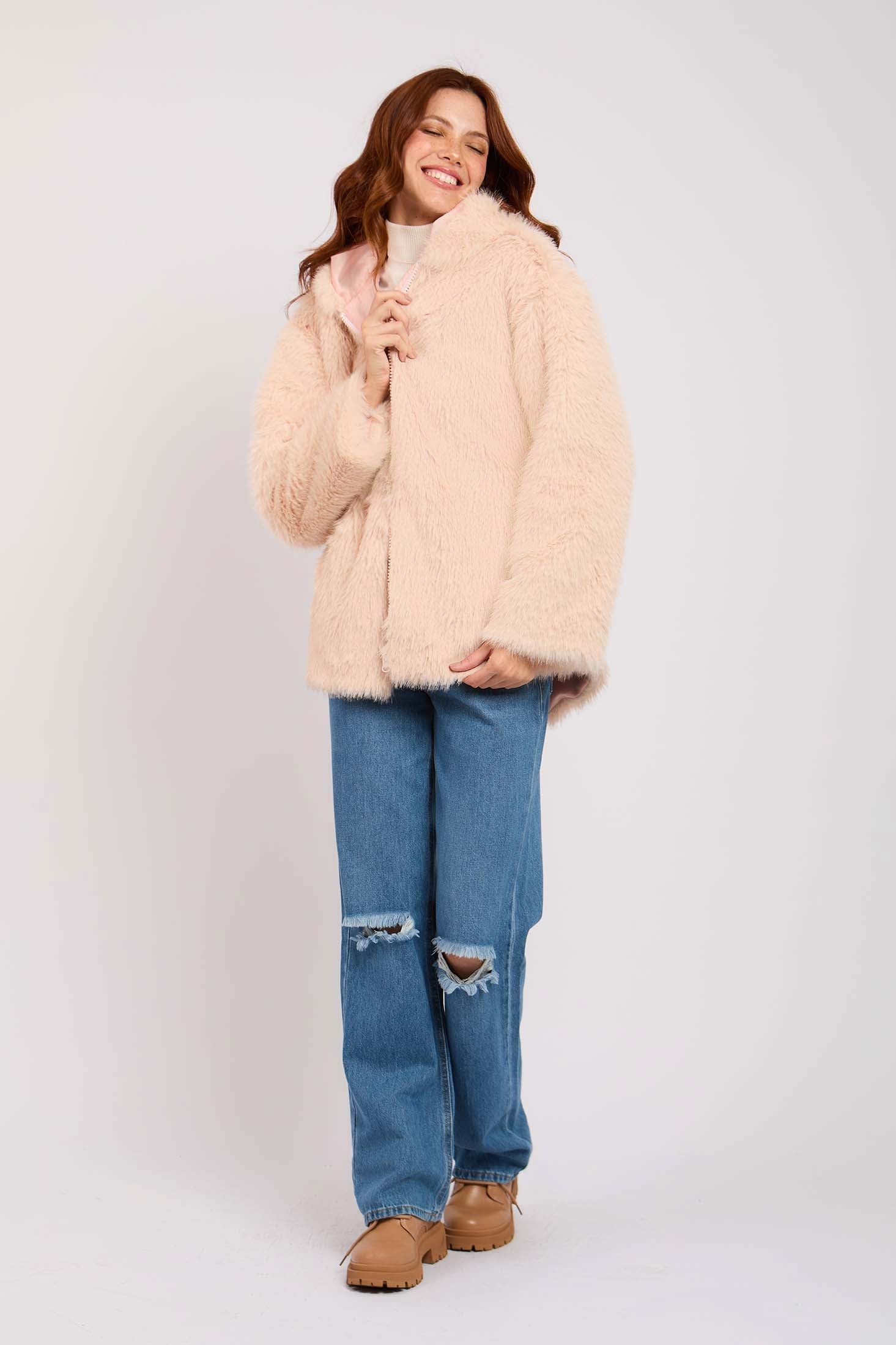 Women Sharpe Reversible Jacket Pink