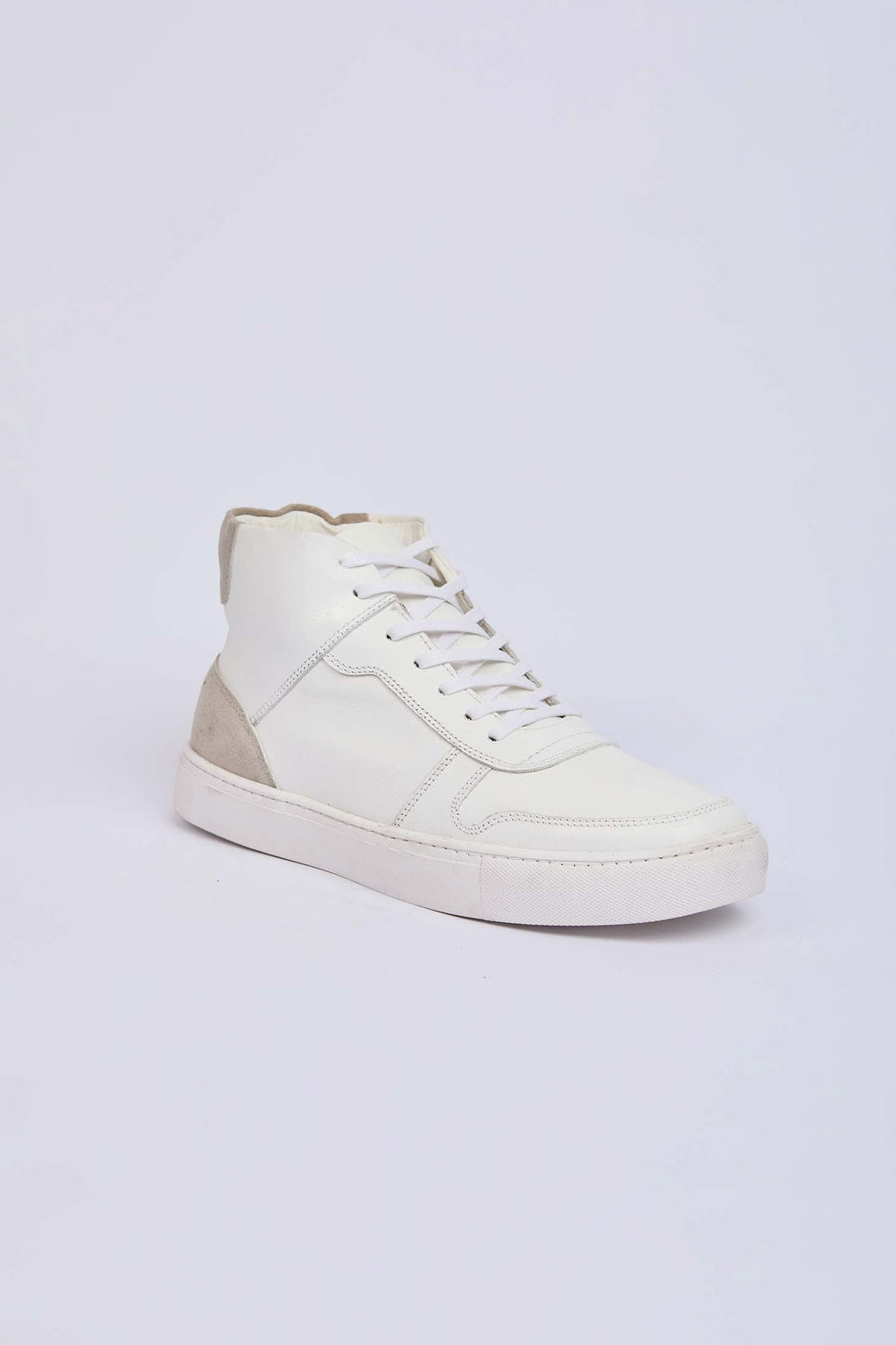 Men White Shoes Half Boot