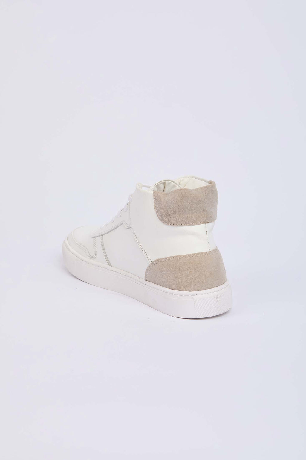 Men White Shoes Half Boot