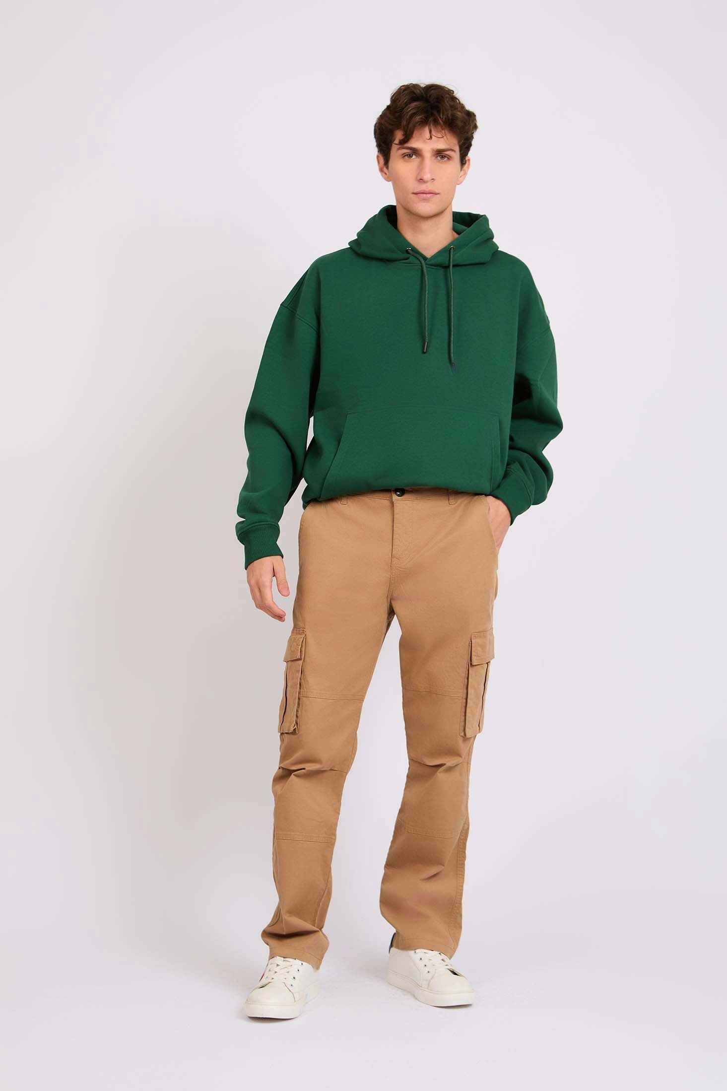 Men Standard Cargo Beige Pant