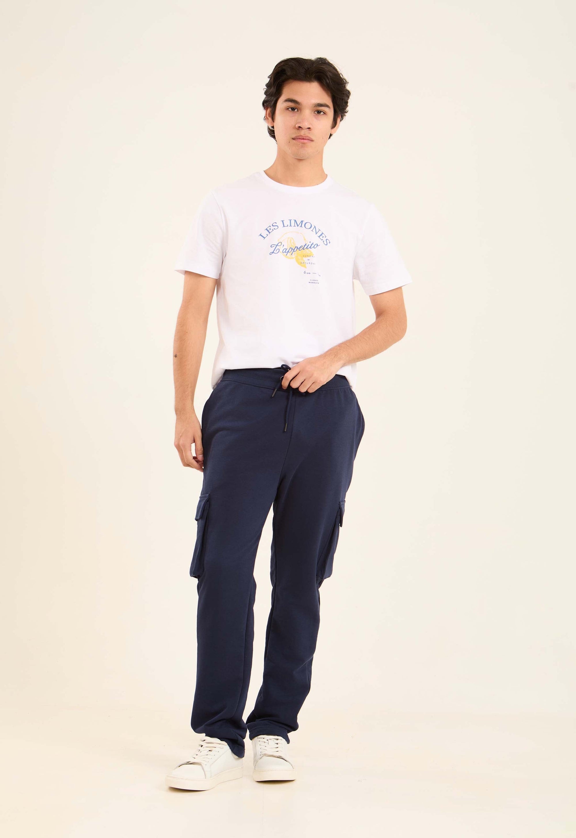 Elastic Waist with Drawstring Cargo Pants