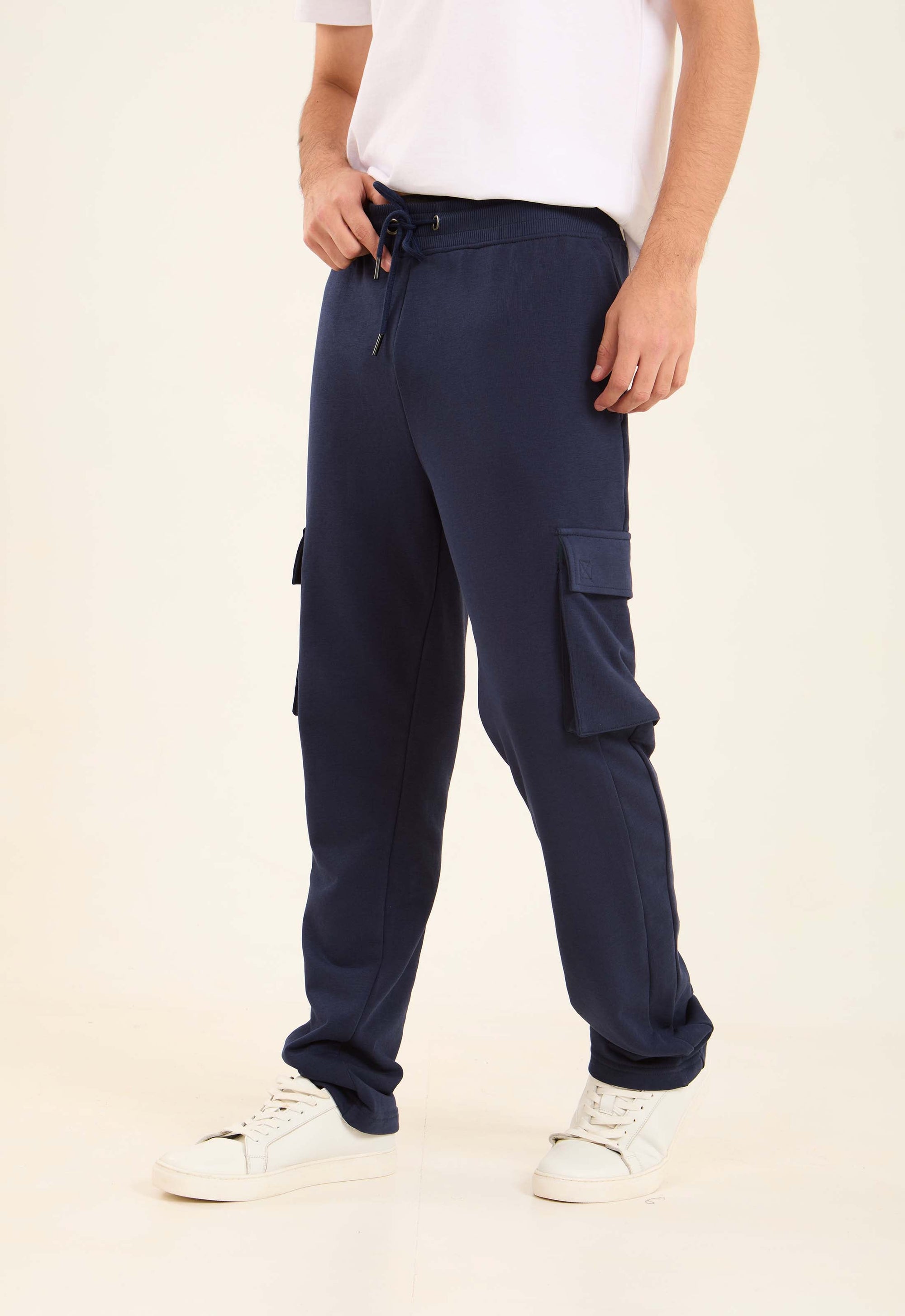Elastic Waist with Drawstring Cargo Pants