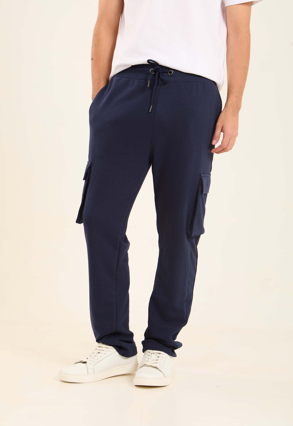 Elastic Waist with Drawstring Cargo Pants