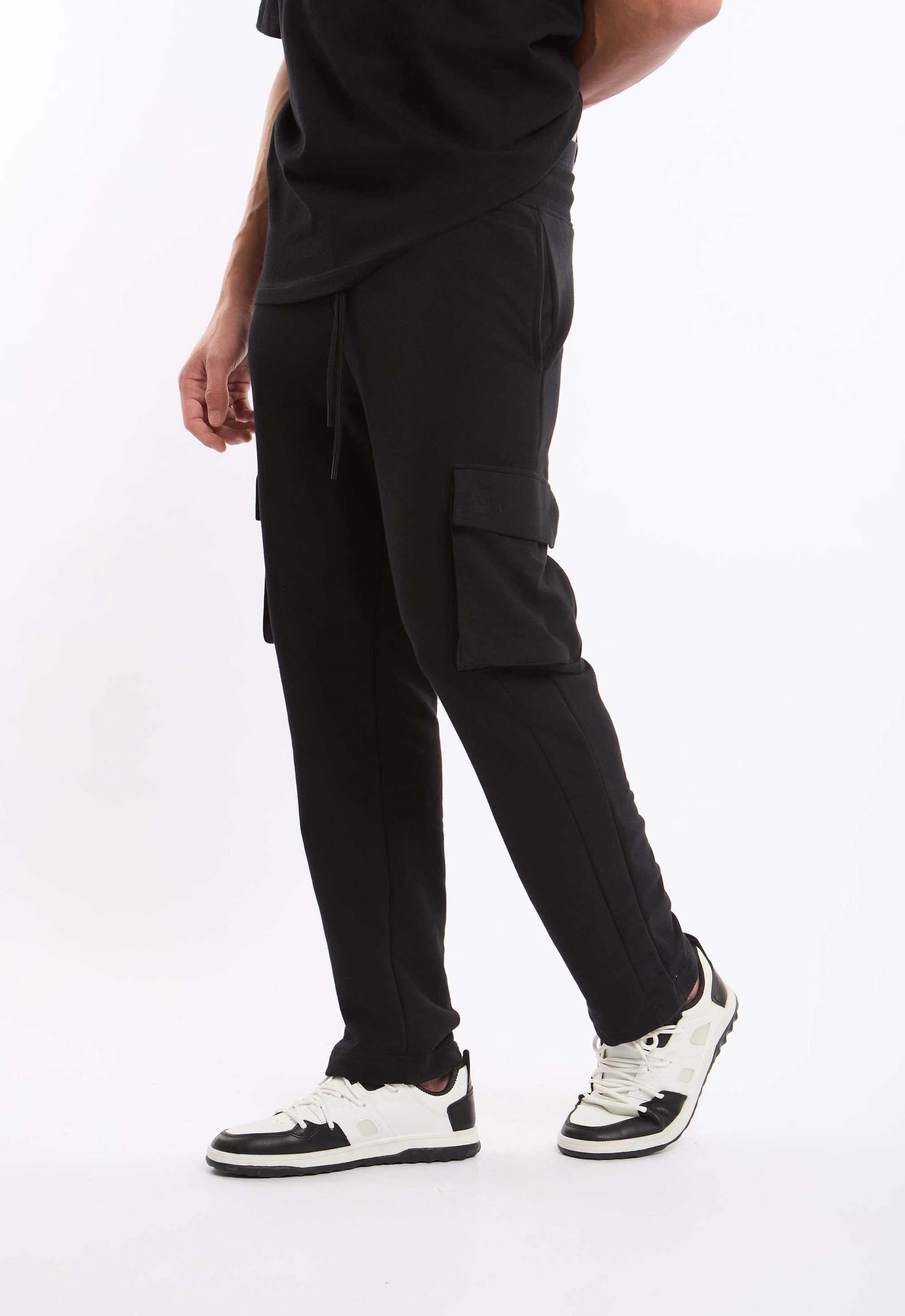Elastic Waist with Drawstring Cargo Pants