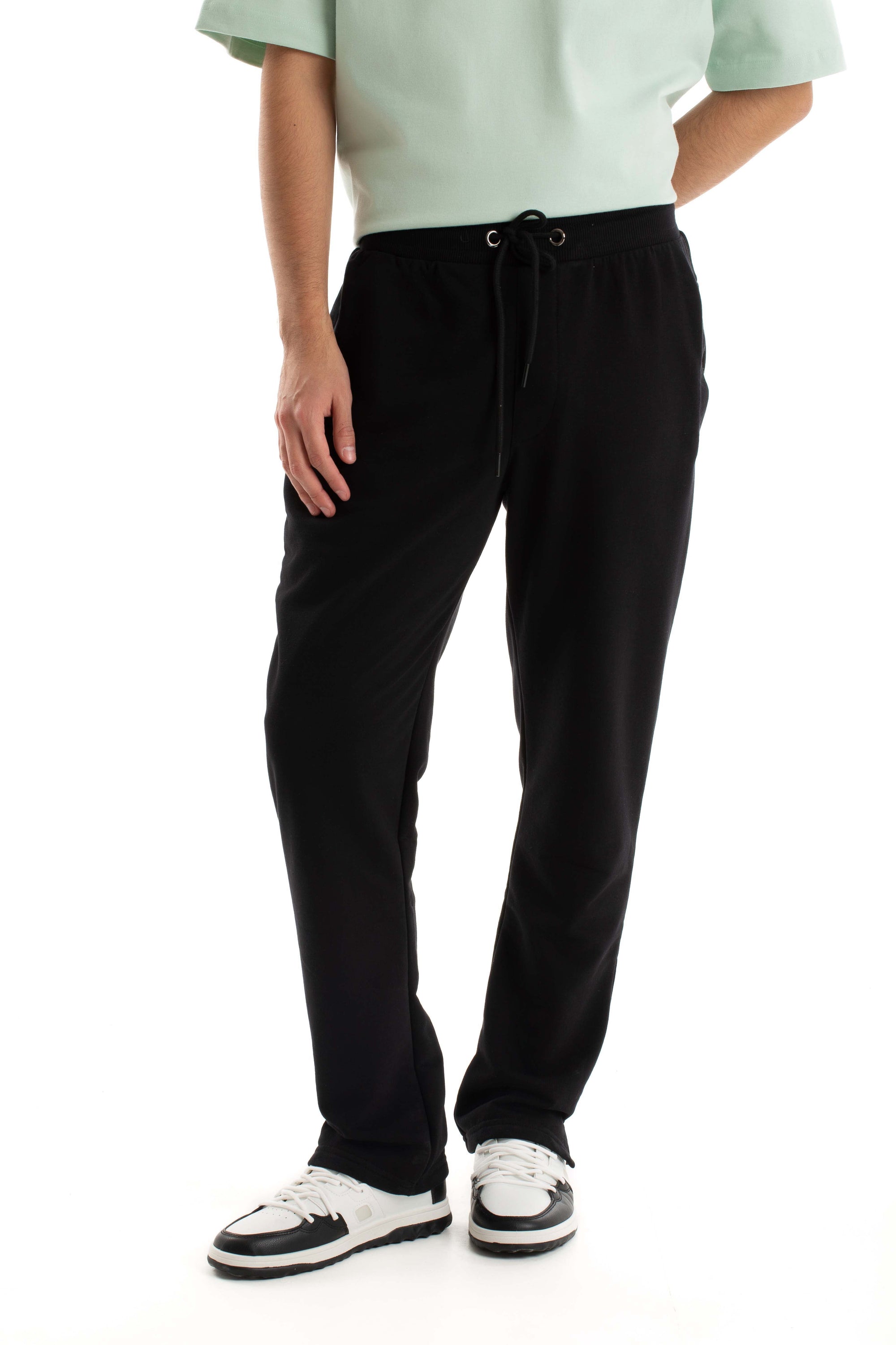 Comfy Solid Pants with Side Pockets