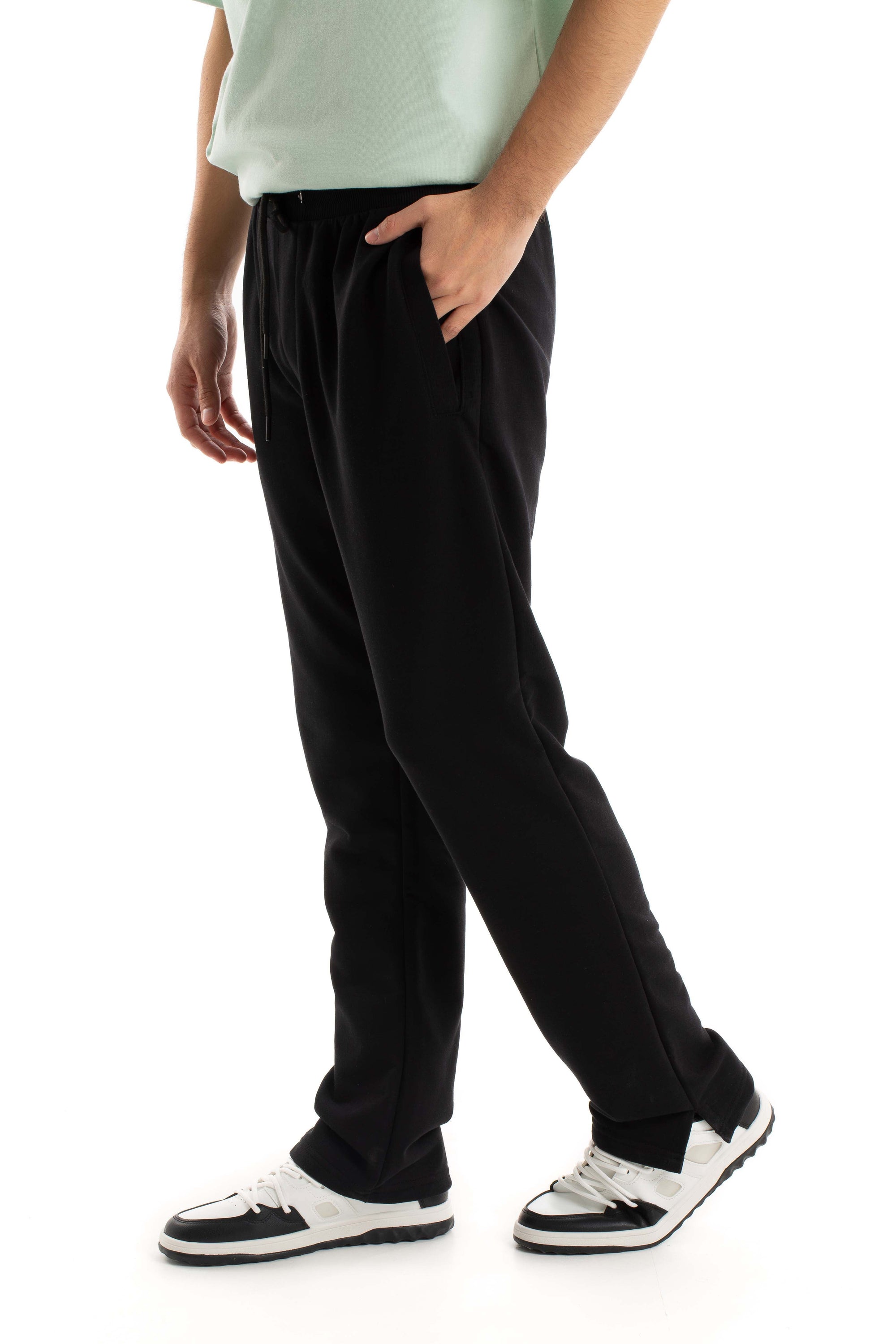 Comfy Solid Pants with Side Pockets