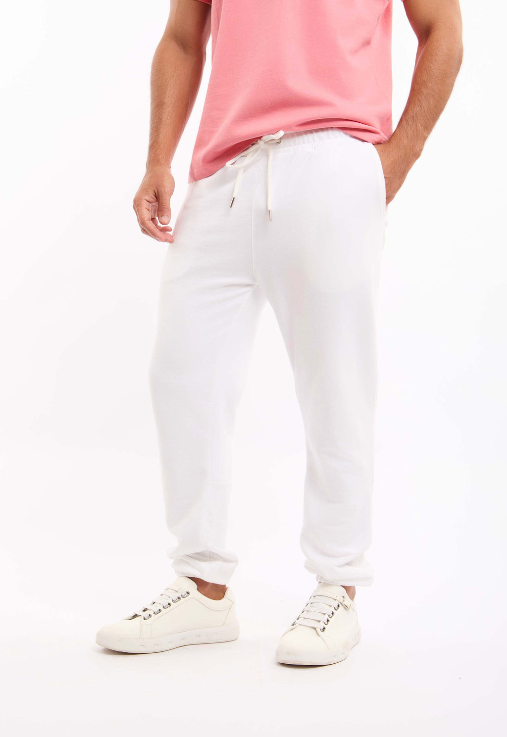 Slim Fit Solid Slip On Pants