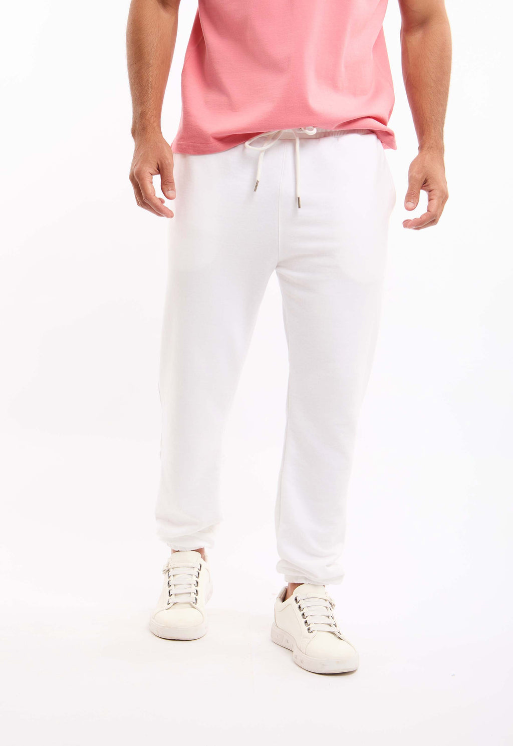 Slim Fit Solid Slip On Pants