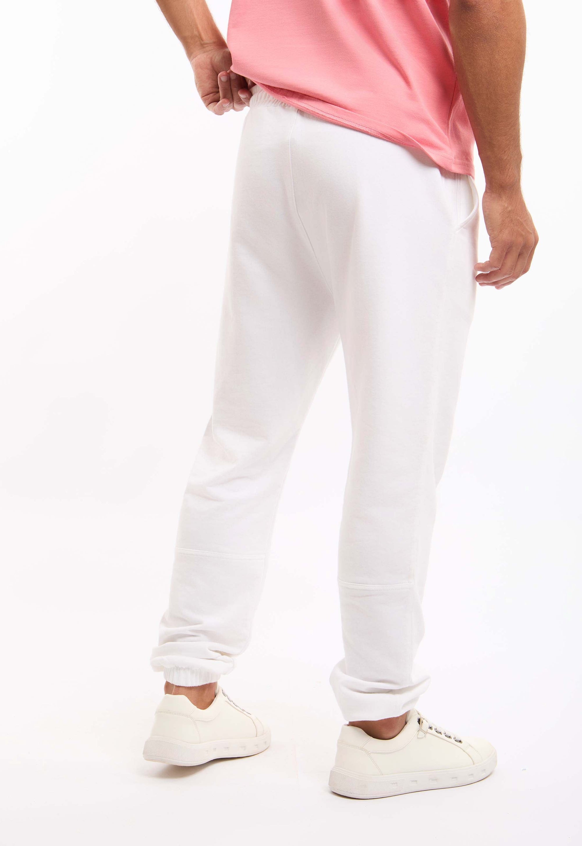 Slim Fit Solid Slip On Pants