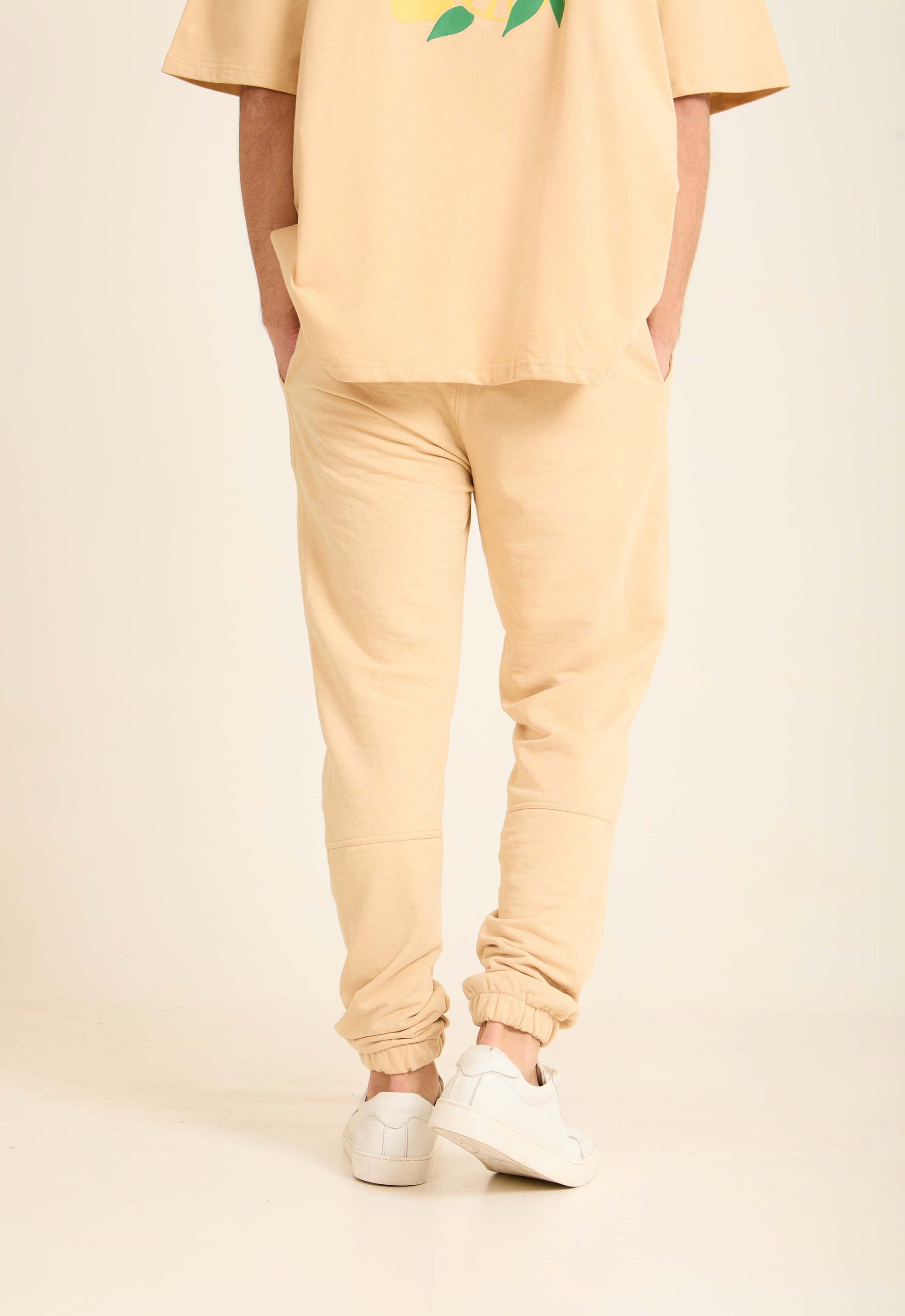 Slim Fit Solid Slip On Pants