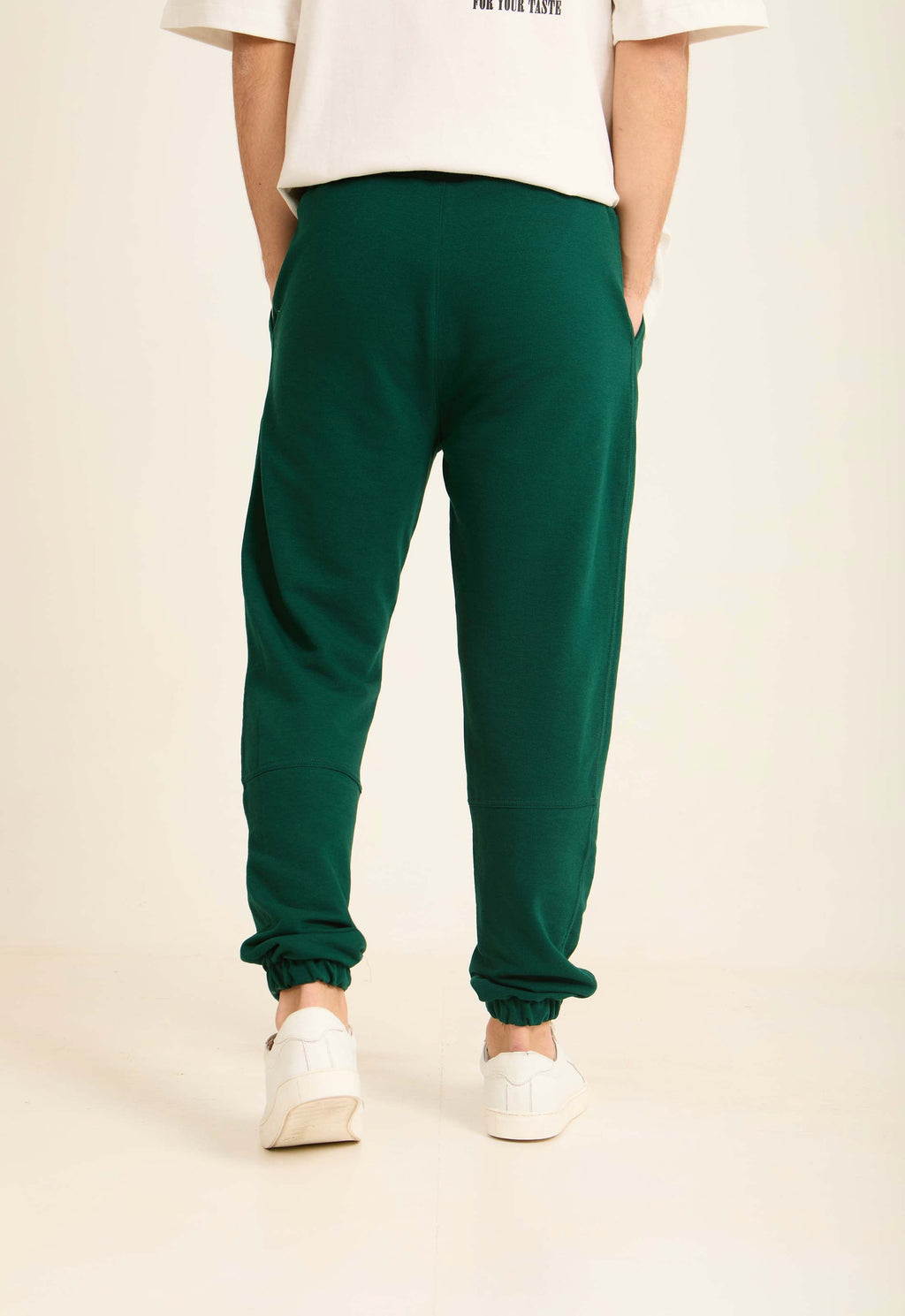 Slim Fit Solid Slip On Pants