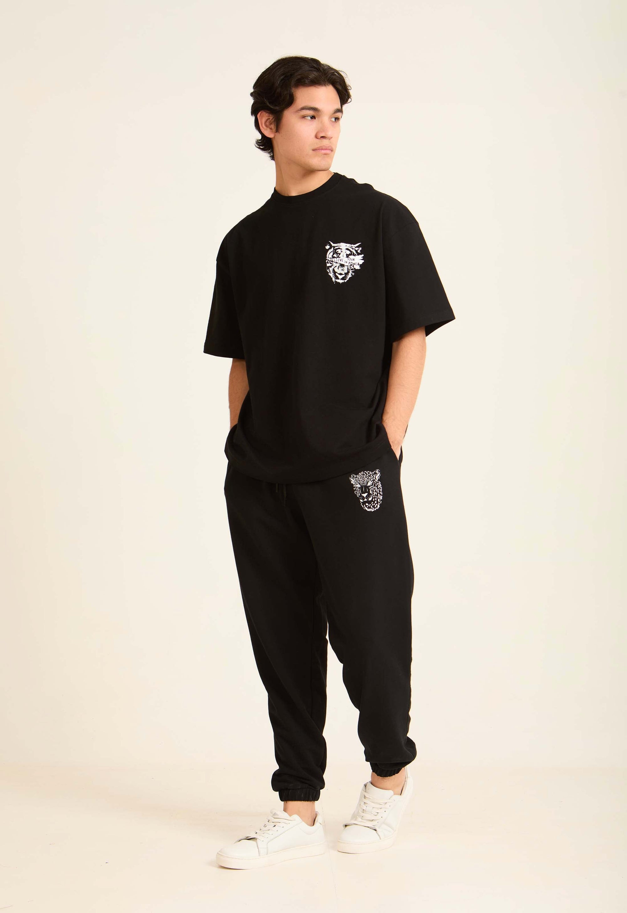 Printed Leopard Slip On Comfy Sweatpants