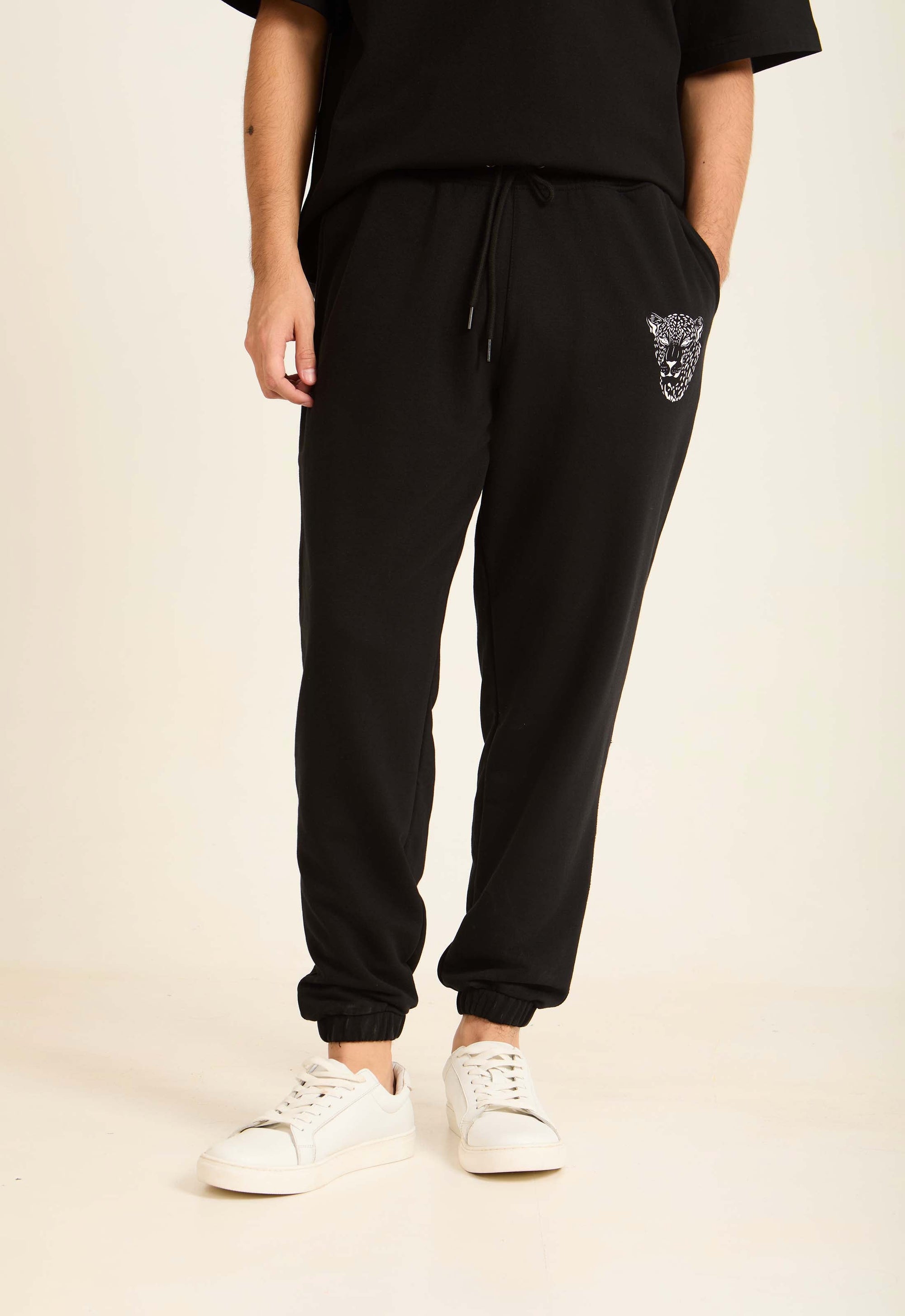 Printed Leopard Slip On Comfy Sweatpants