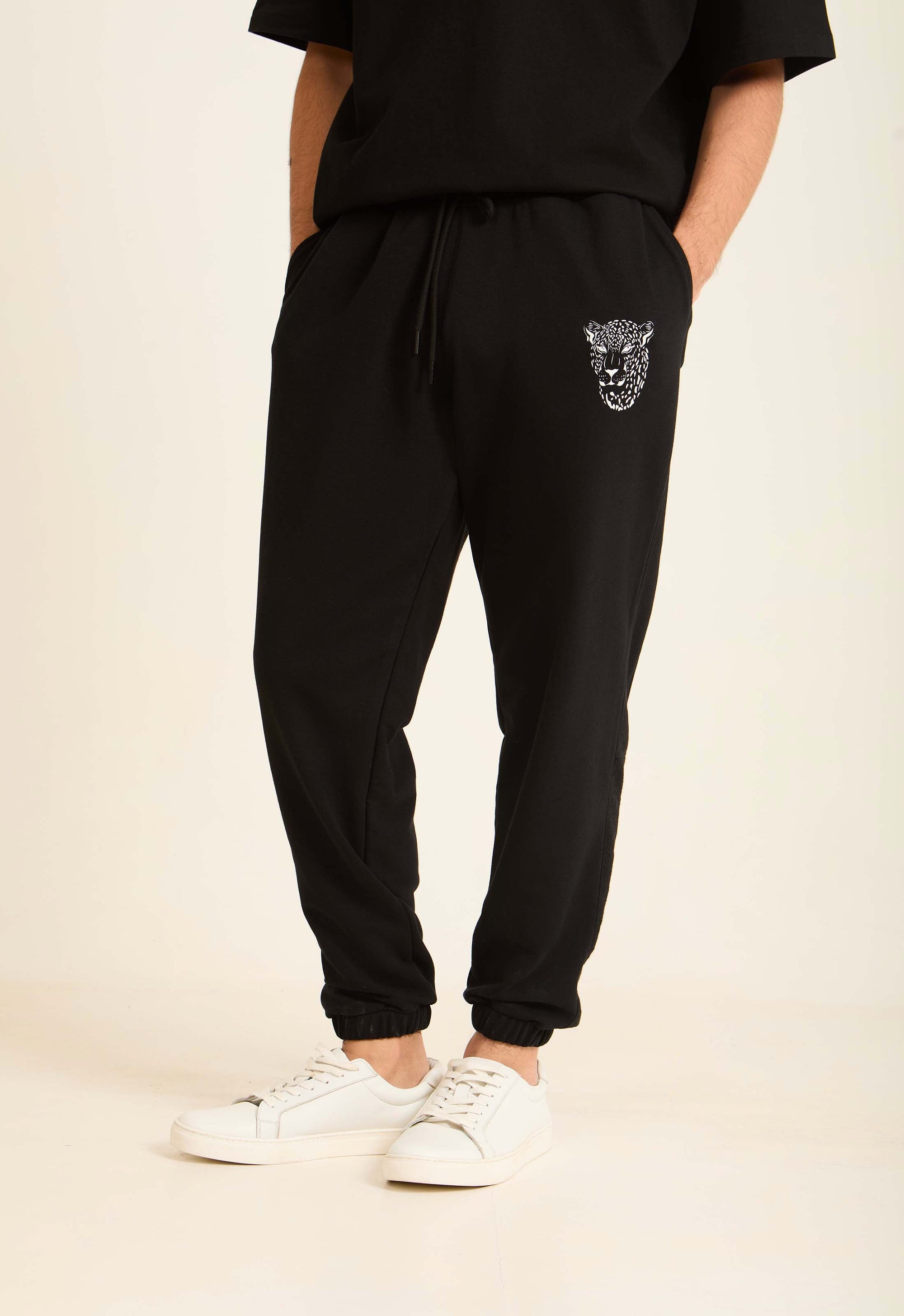 Printed Leopard Slip On Comfy Sweatpants