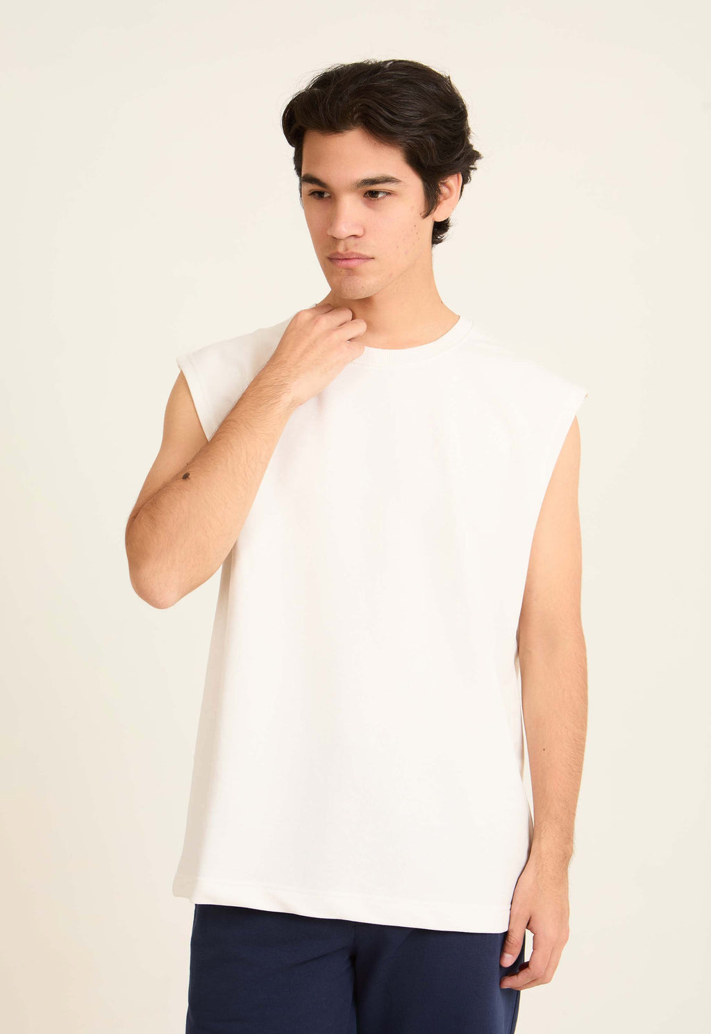 Sleeveless Slip On Solid Tank Top