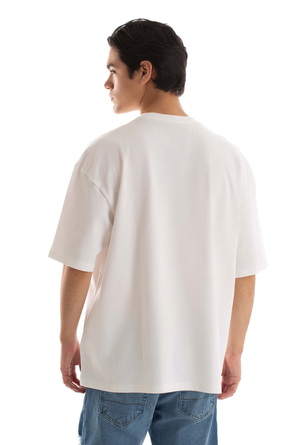 Printed Elbow Sleeves Slip On Tee