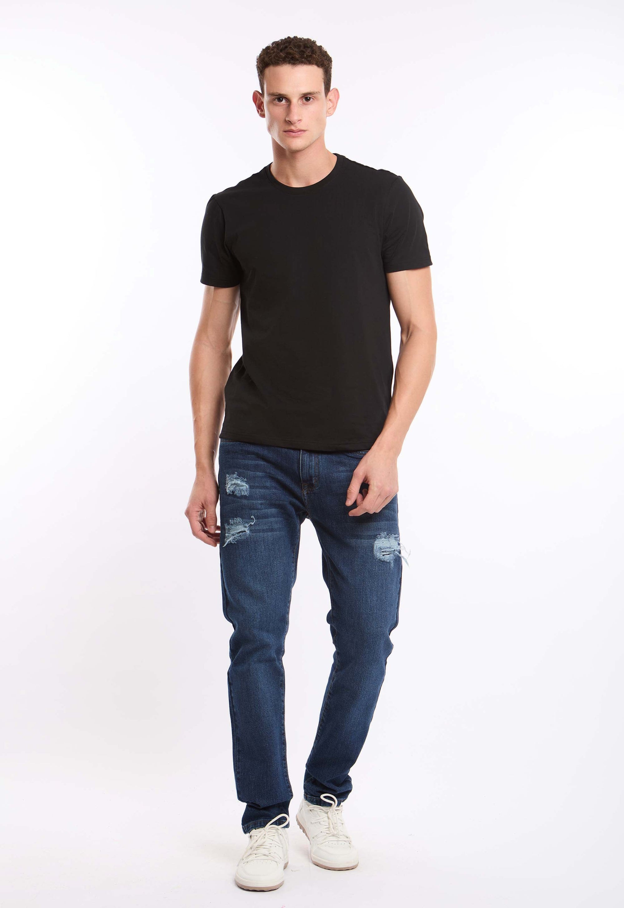 Basic Crew Neck Solid Tee