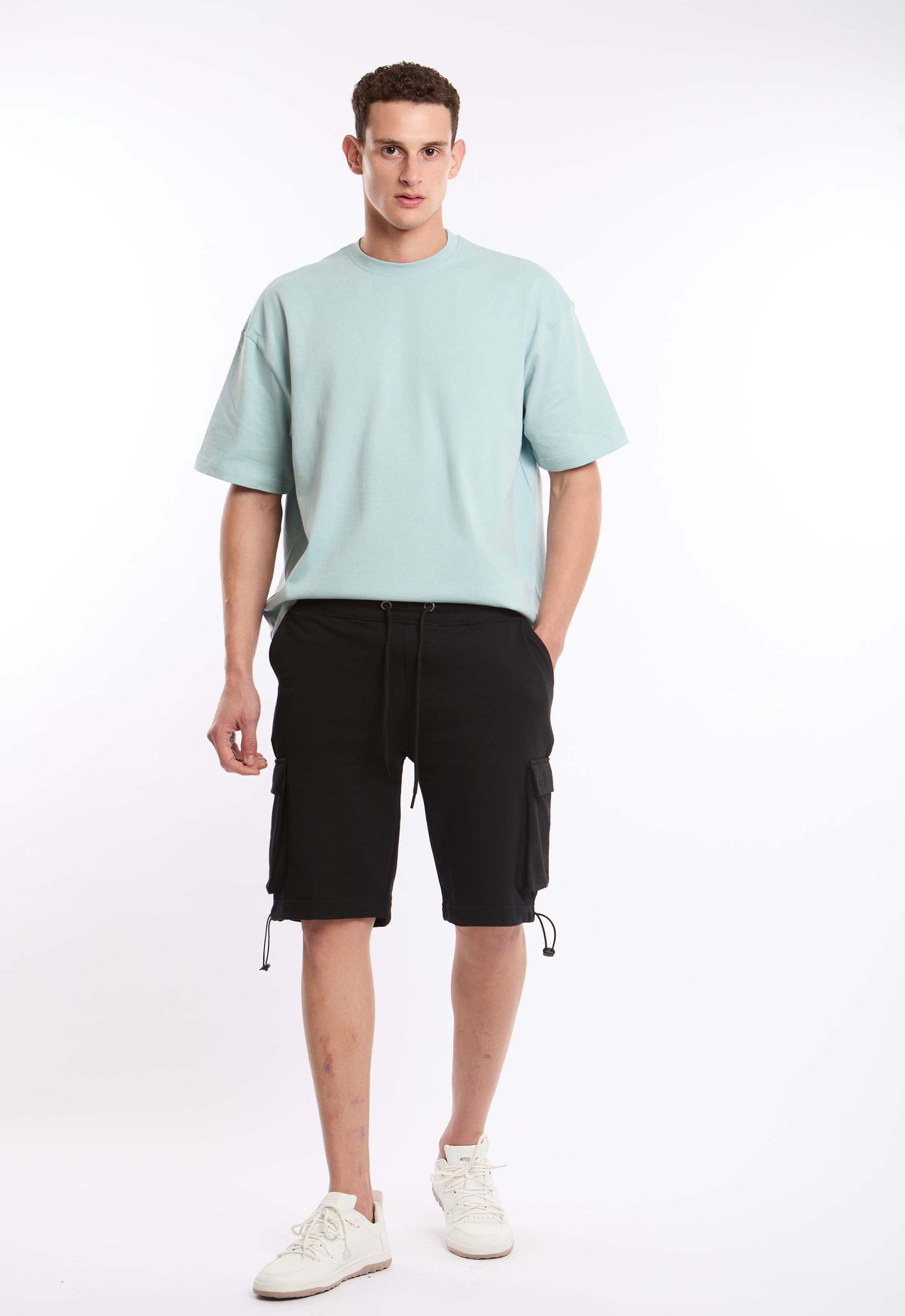 Slip On Elbow-Sleeves Solid Basic Tee