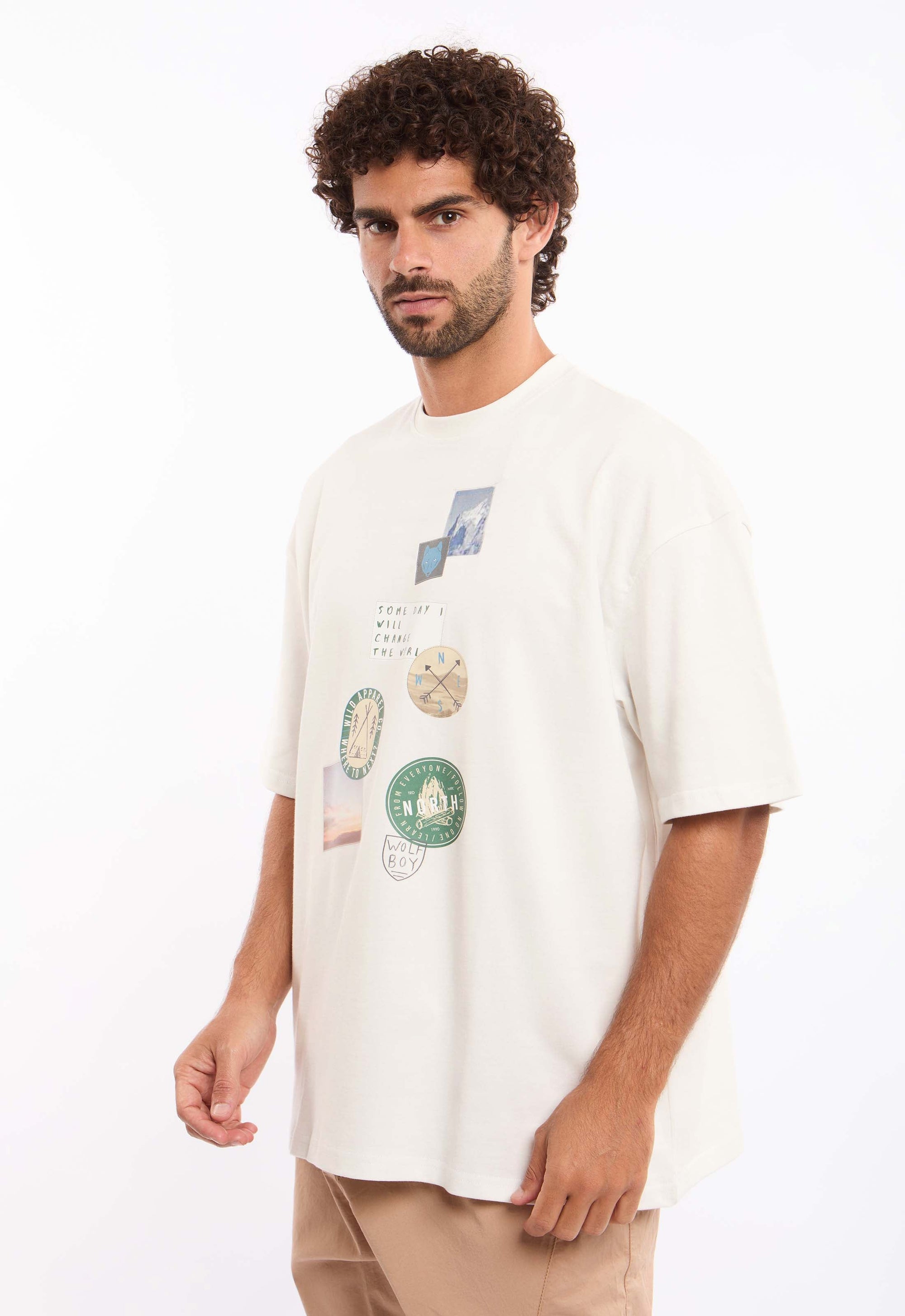 Front Graphic Print Relaxed Fit Tee