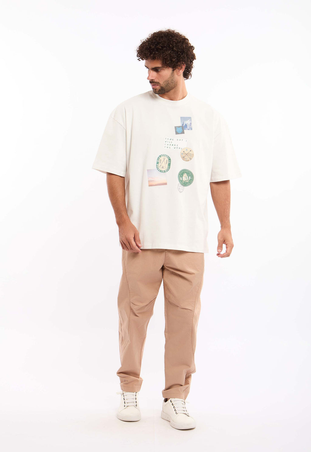 Front Graphic Print Relaxed Fit Tee
