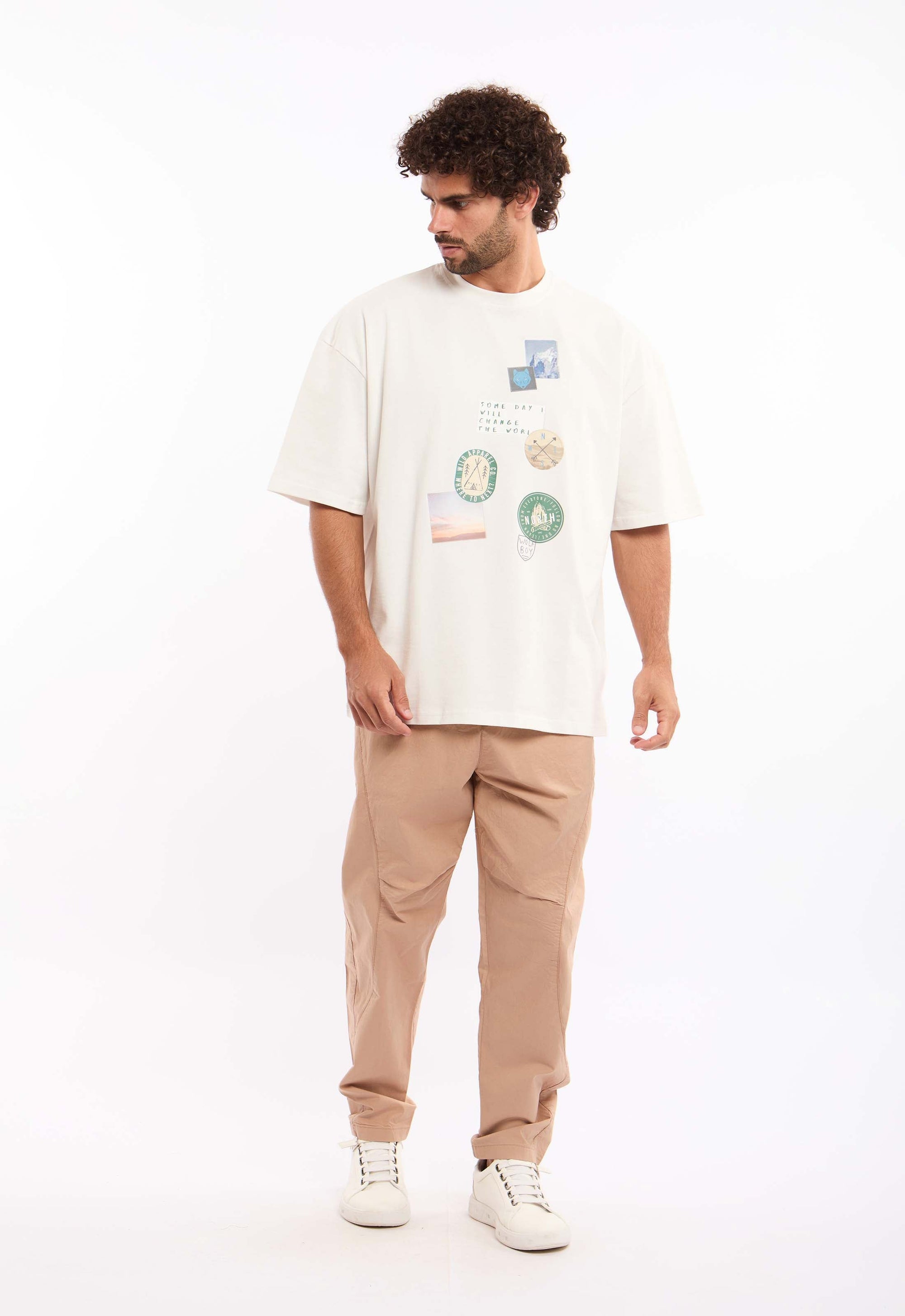 Front Graphic Print Relaxed Fit Tee