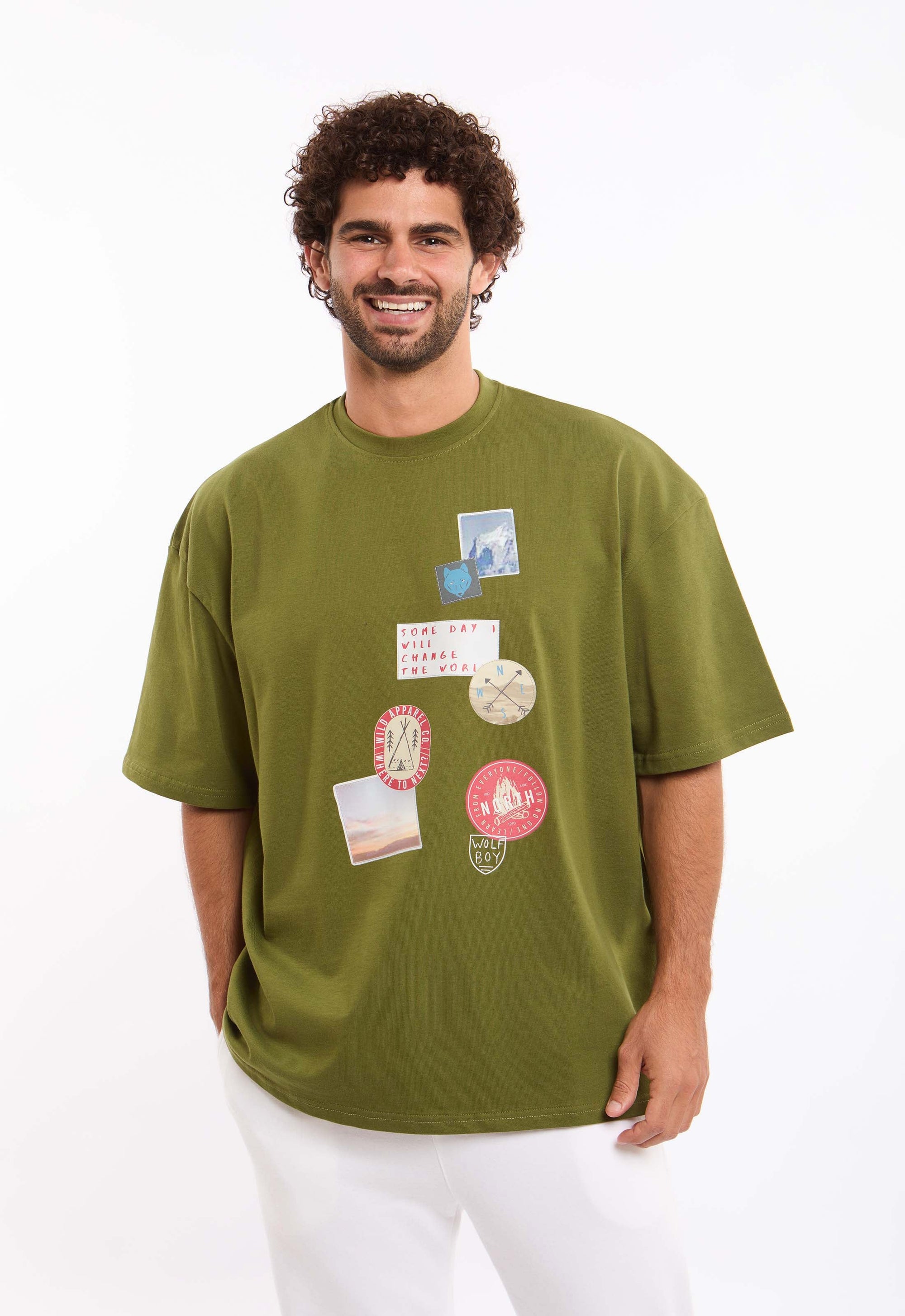 Front Graphic Print Relaxed Fit Tee