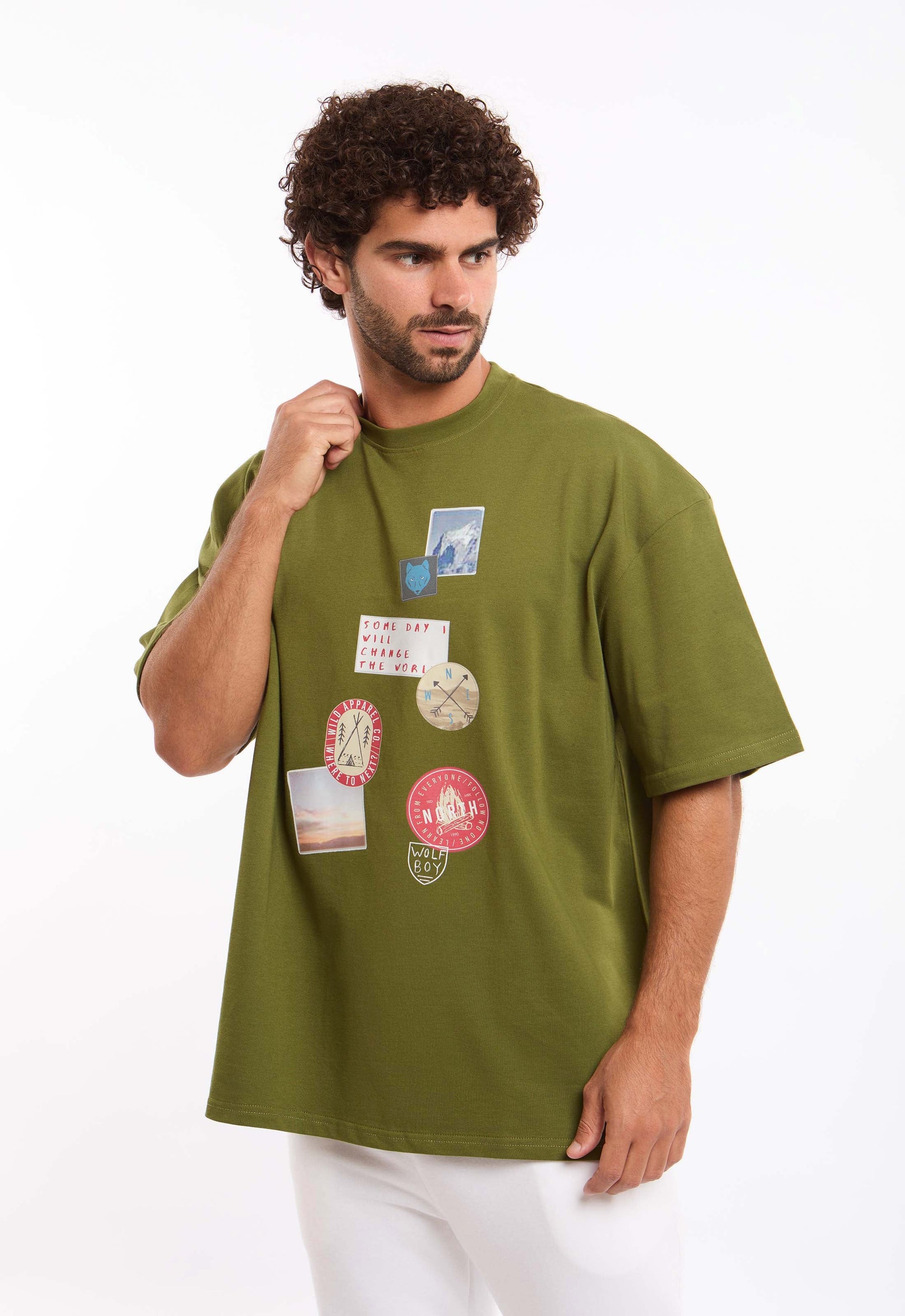 Front Graphic Print Relaxed Fit Tee