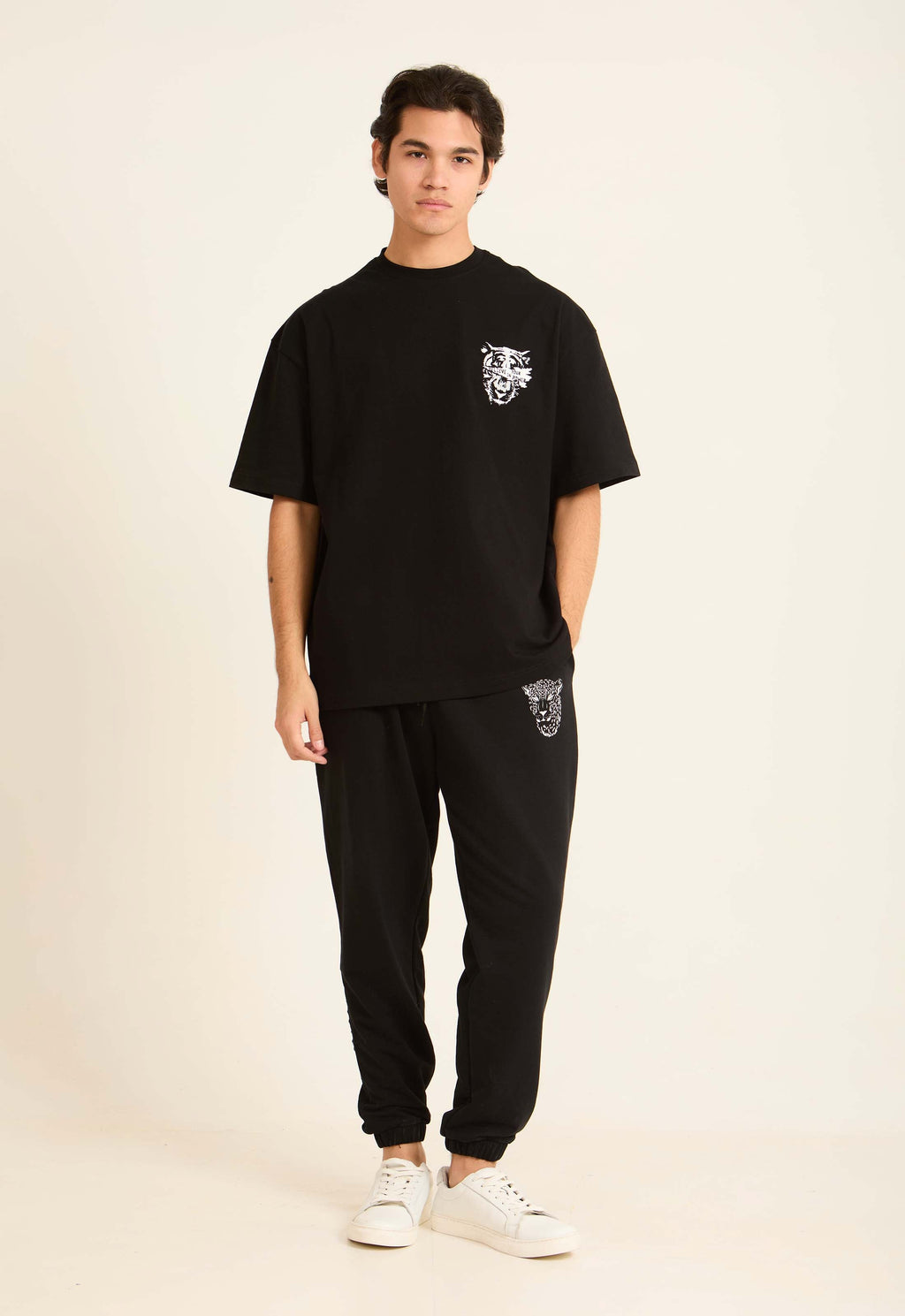 Round Neck Printed Relaxed Fit Tee