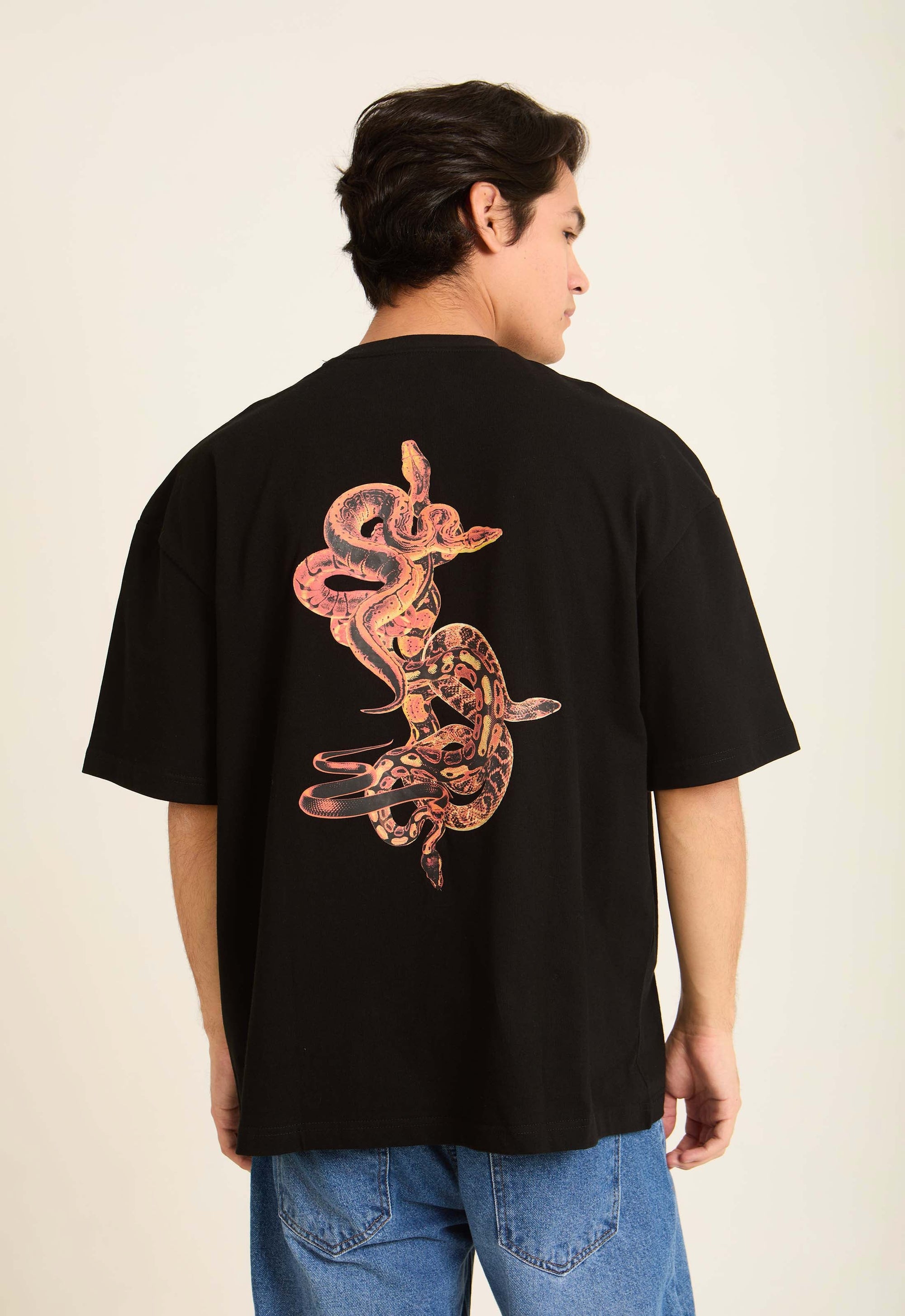 "Poison Is Power" Printed Round Neck Summer Tee