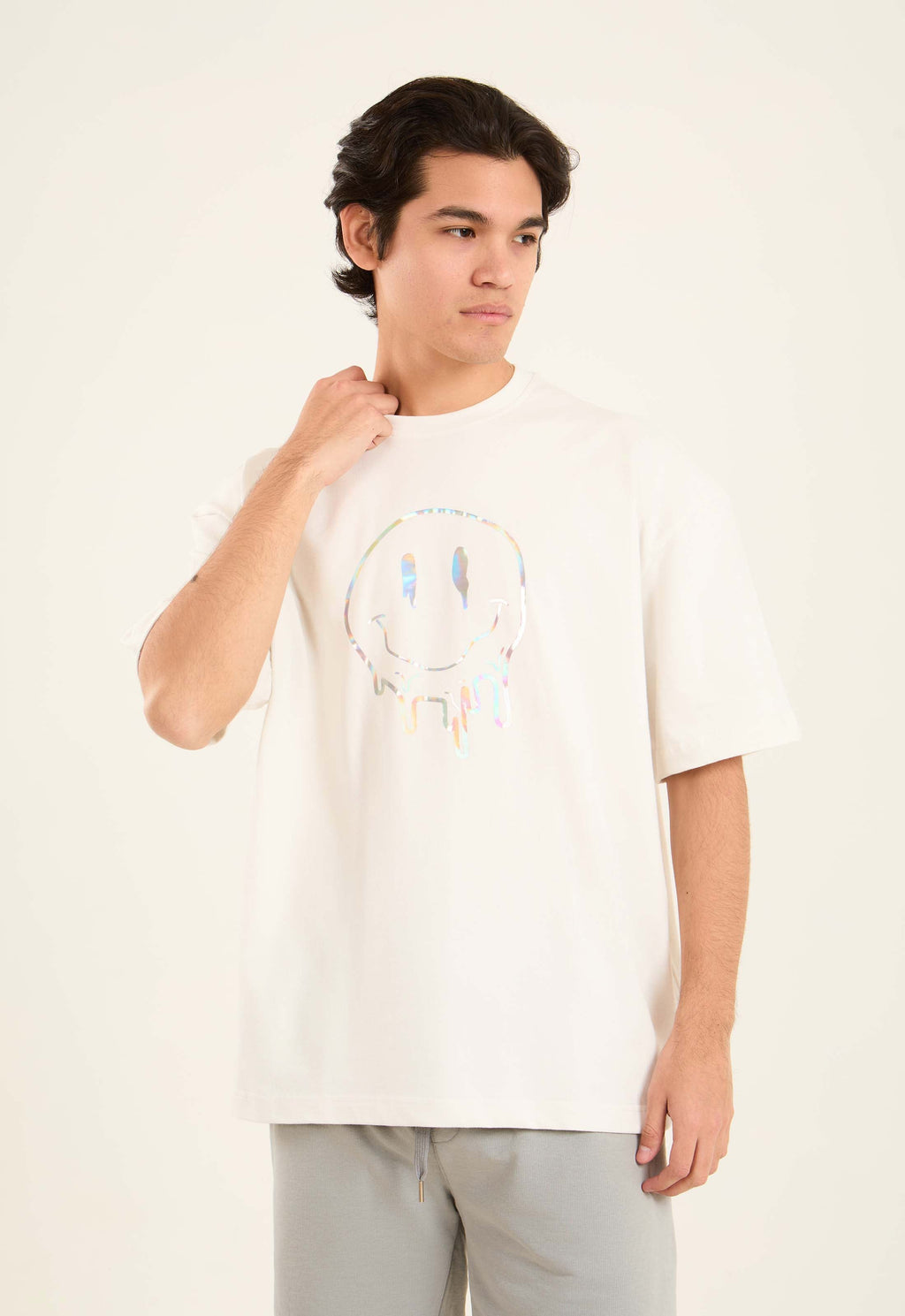 Colorful Smiley Face Regular Fit Tee