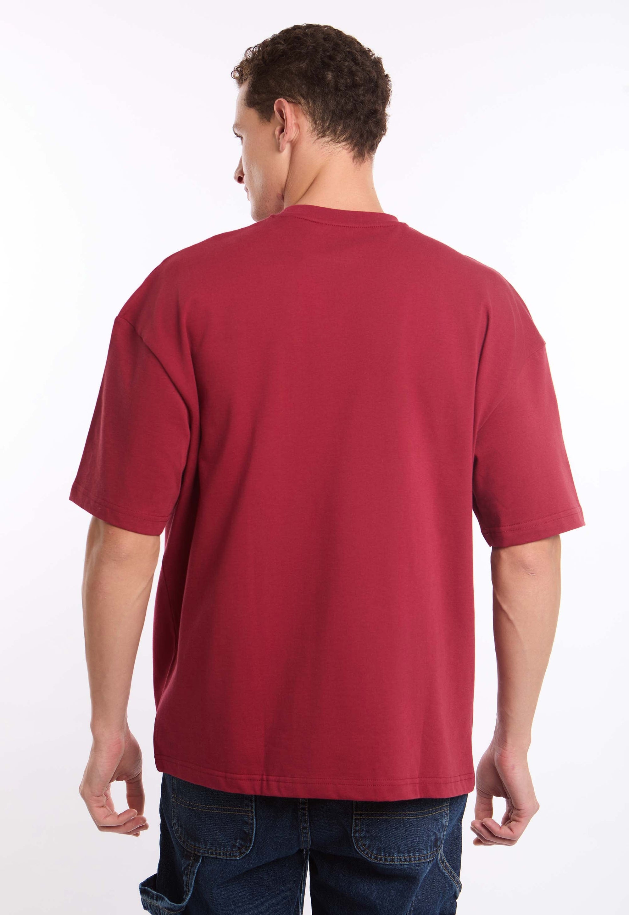 Slip On Solid Round Neck Basic Tee