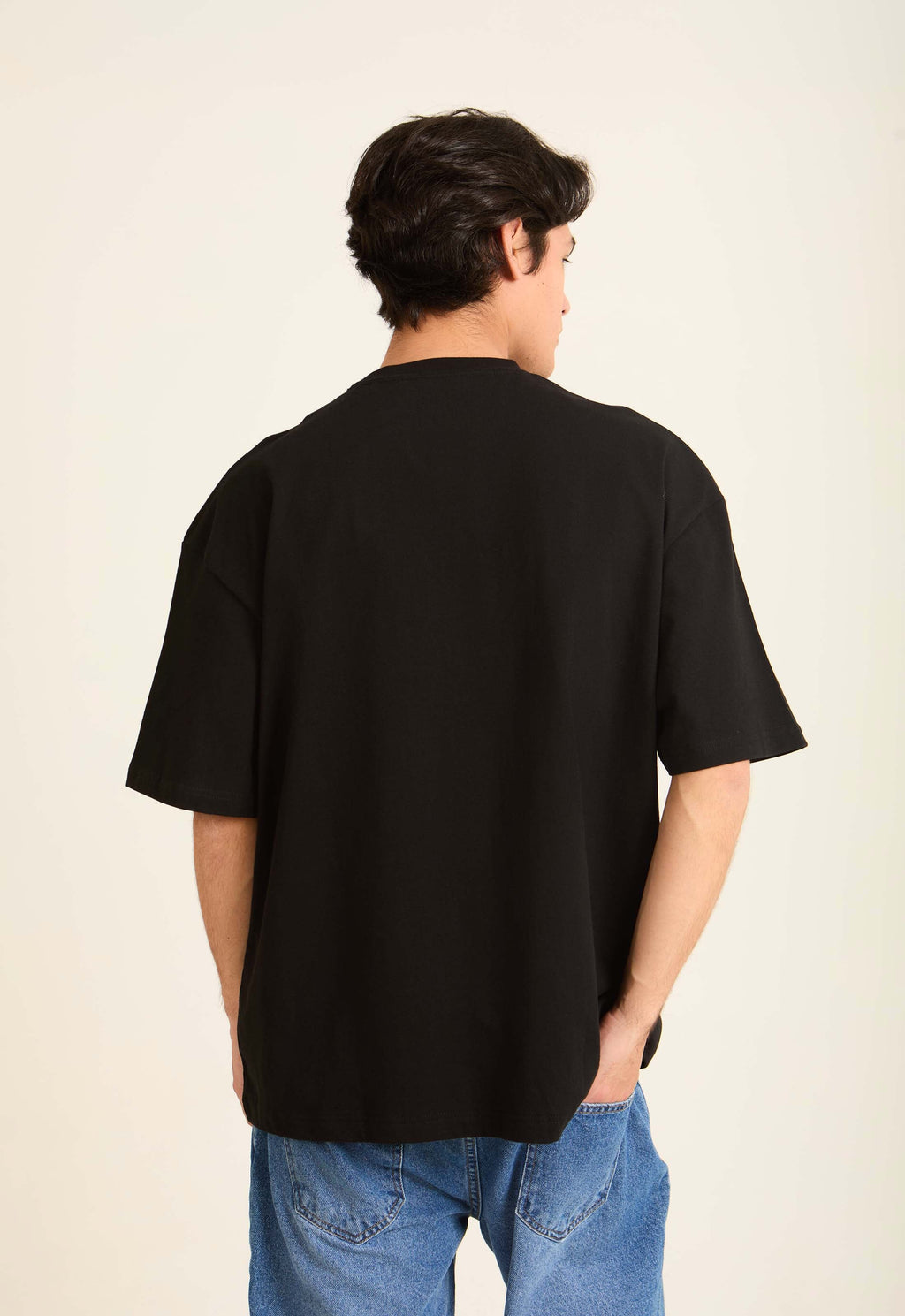 Slip On Solid Round Neck Basic Tee