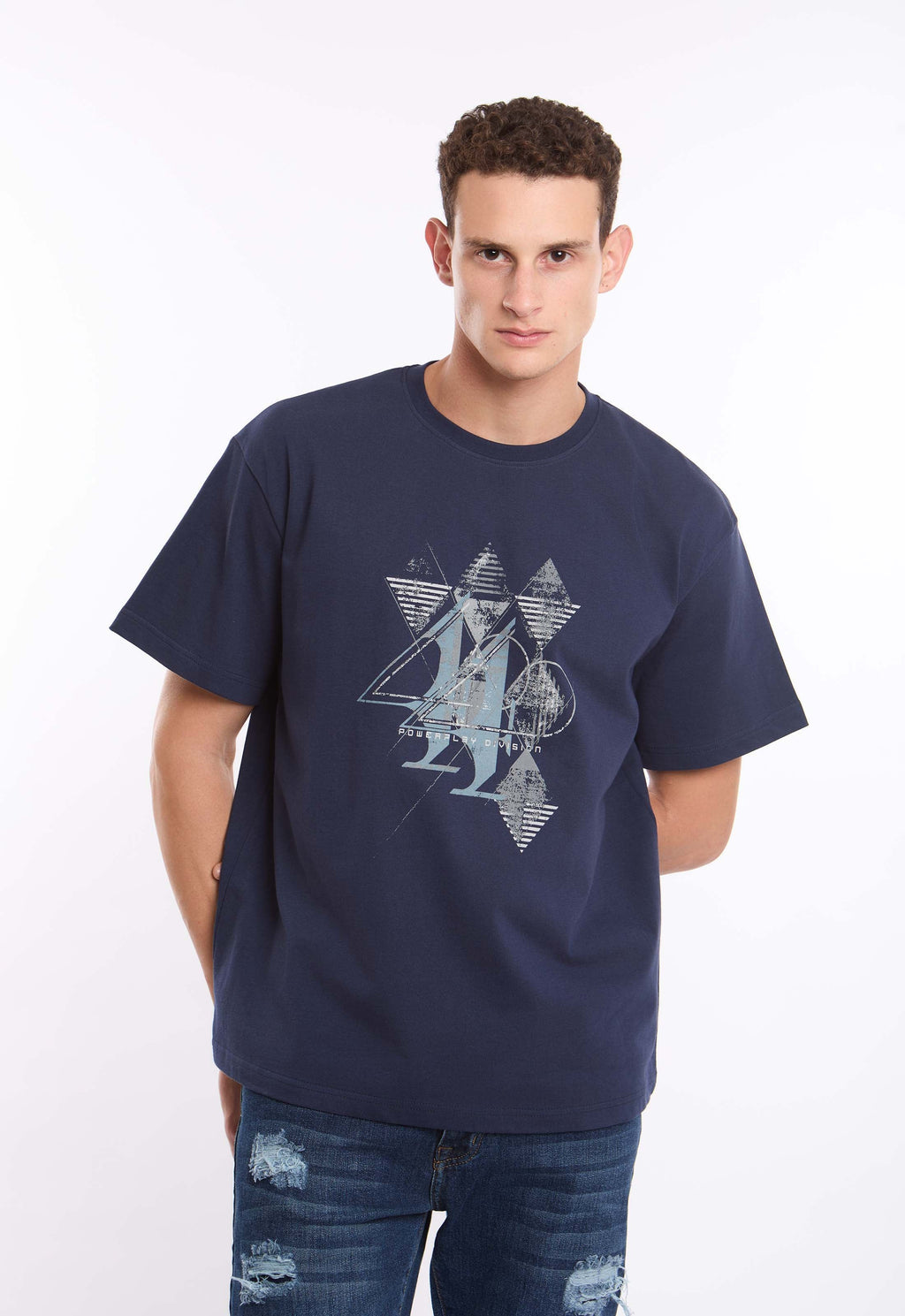 Printed Crew Neck Relaxed Fit Tee