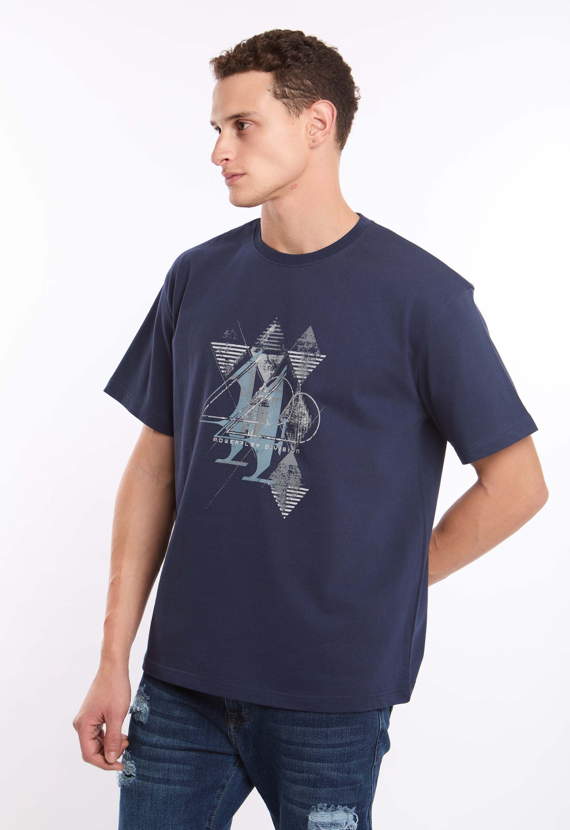 Printed Crew Neck Relaxed Fit Tee