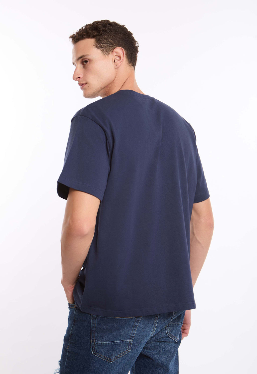 Printed Crew Neck Relaxed Fit Tee