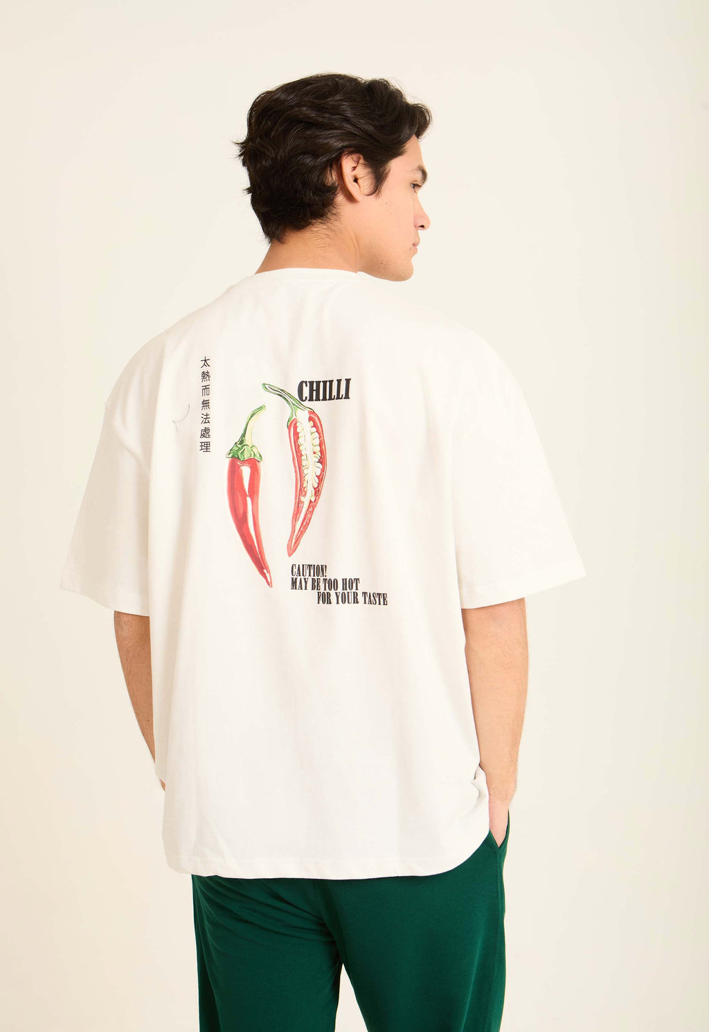 تيشيرت كاجوال مطبوع بأكمام للكوع