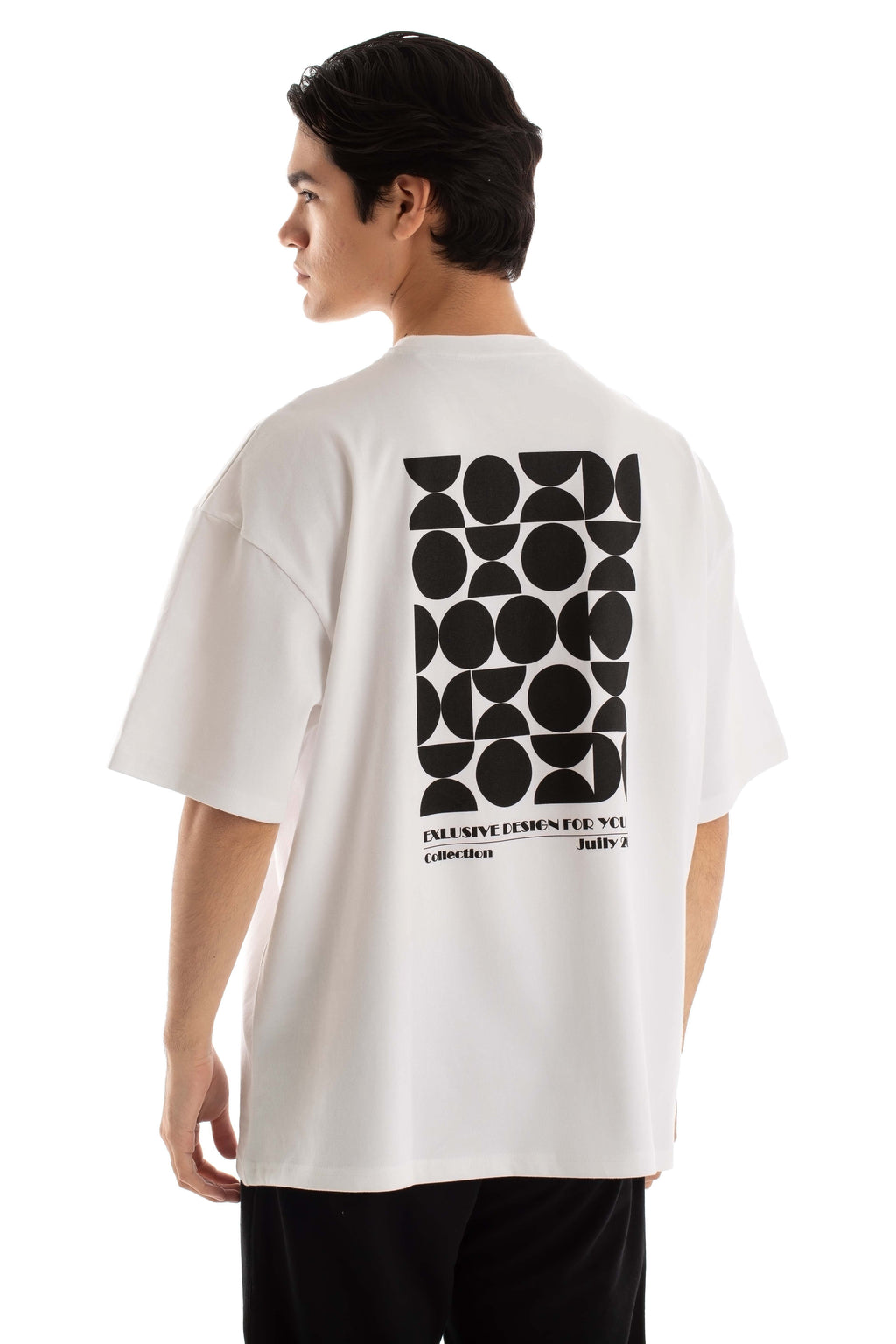 Printed "Premoda" Elbow Sleeves Casual Tee