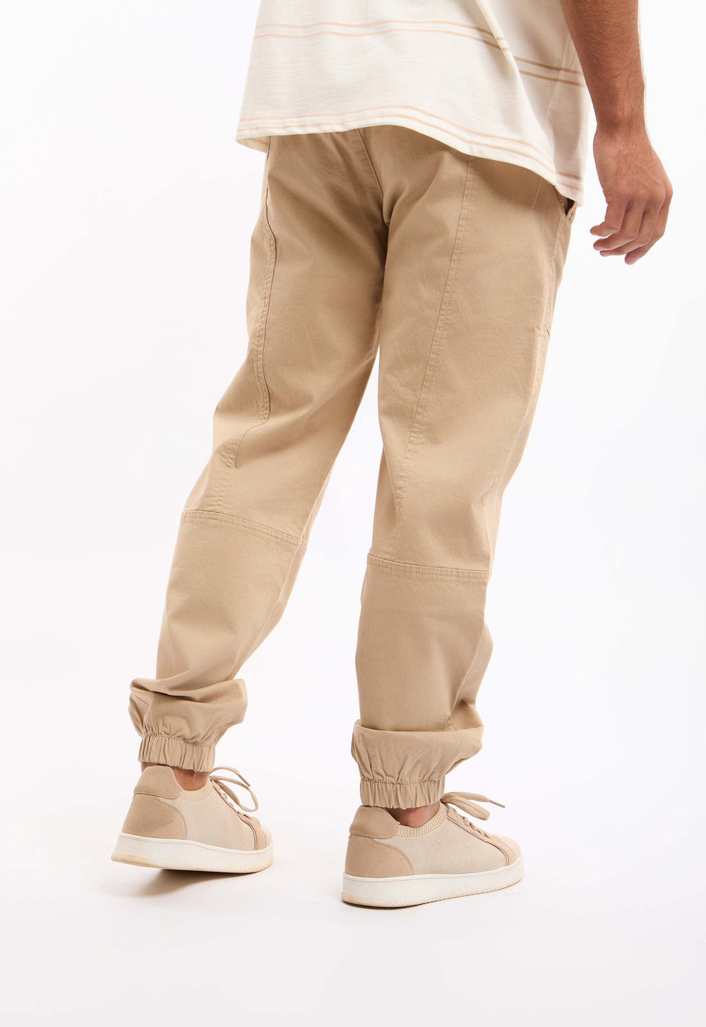 Stitched-Panel Drawstring Pants