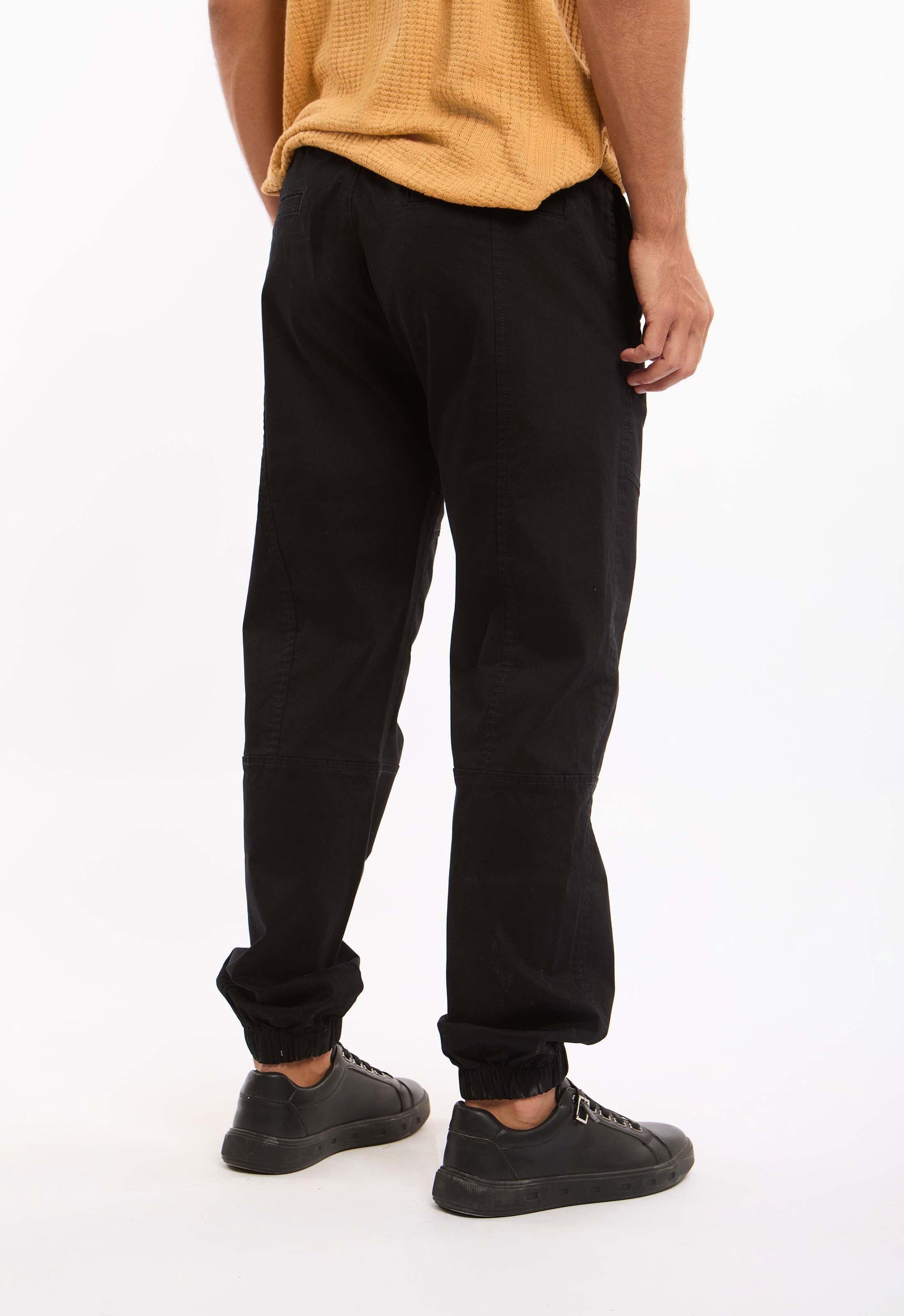 Stitched-Panel Drawstring Pants