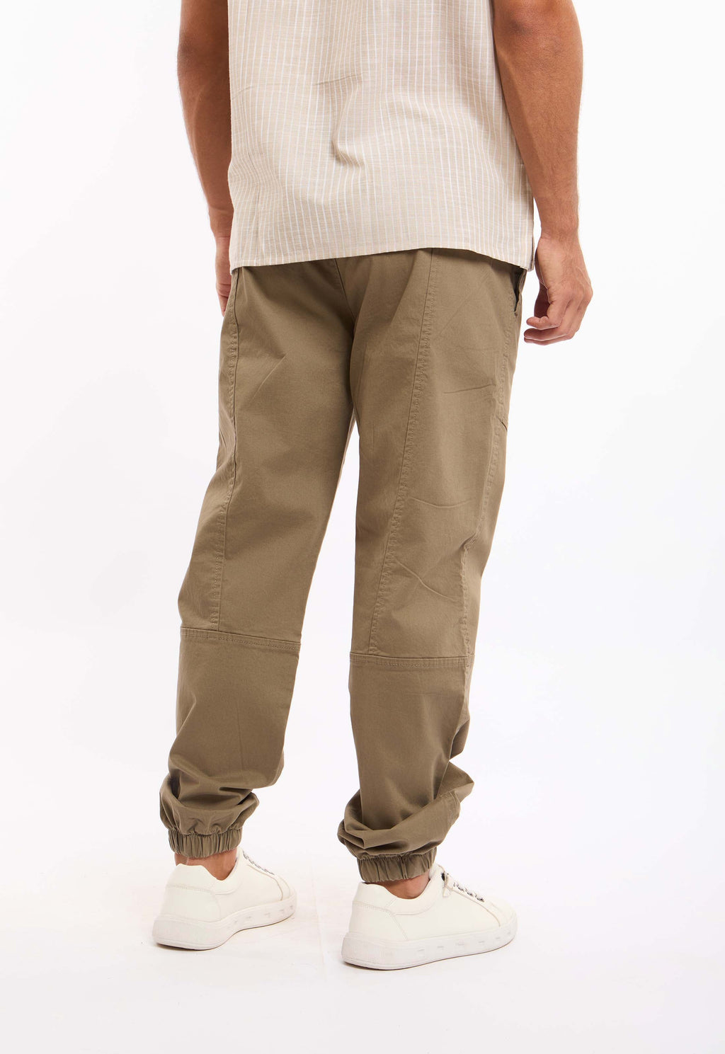 Stitched-Panel Drawstring Pants