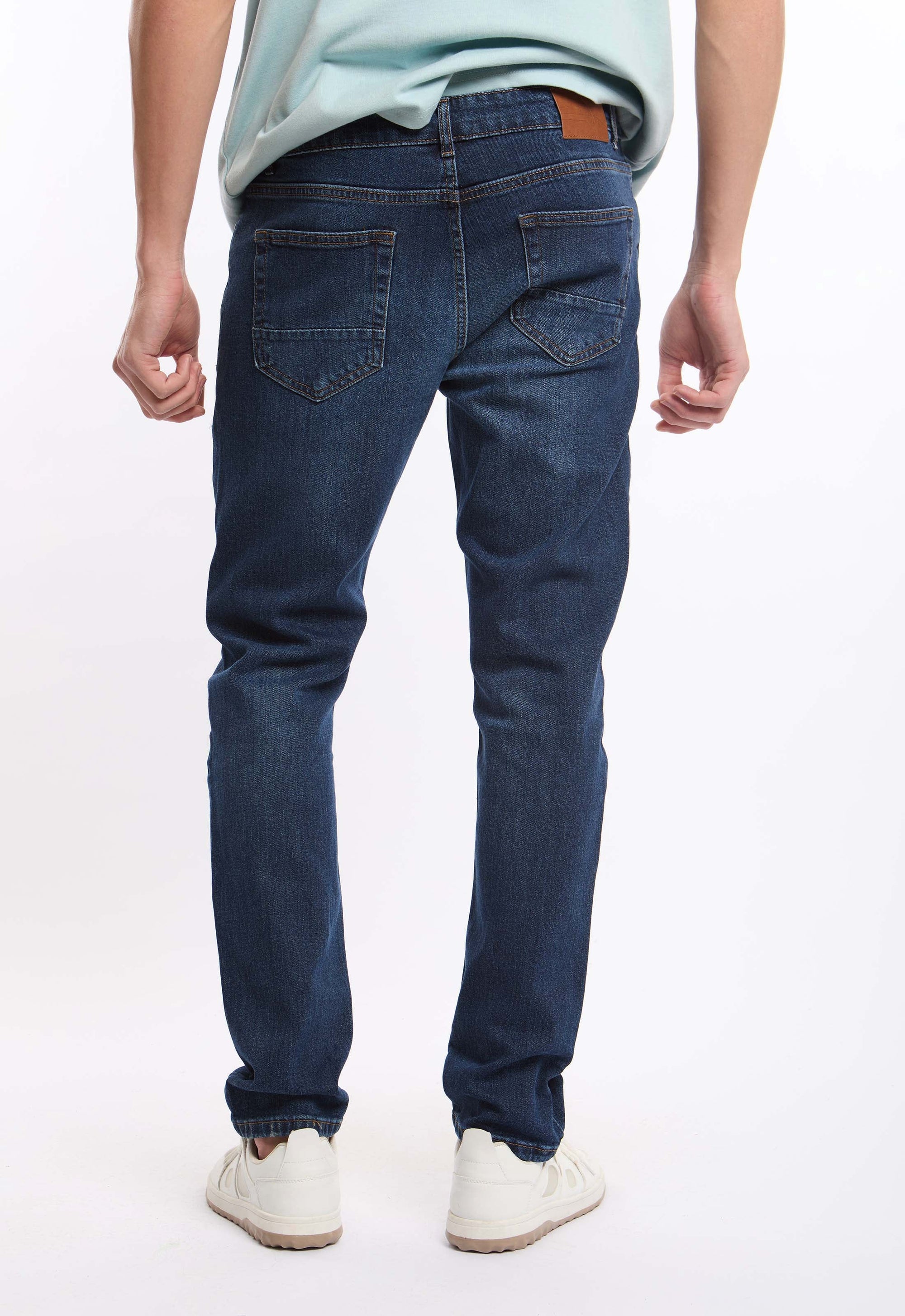 Distressed Slim Denim Jeans