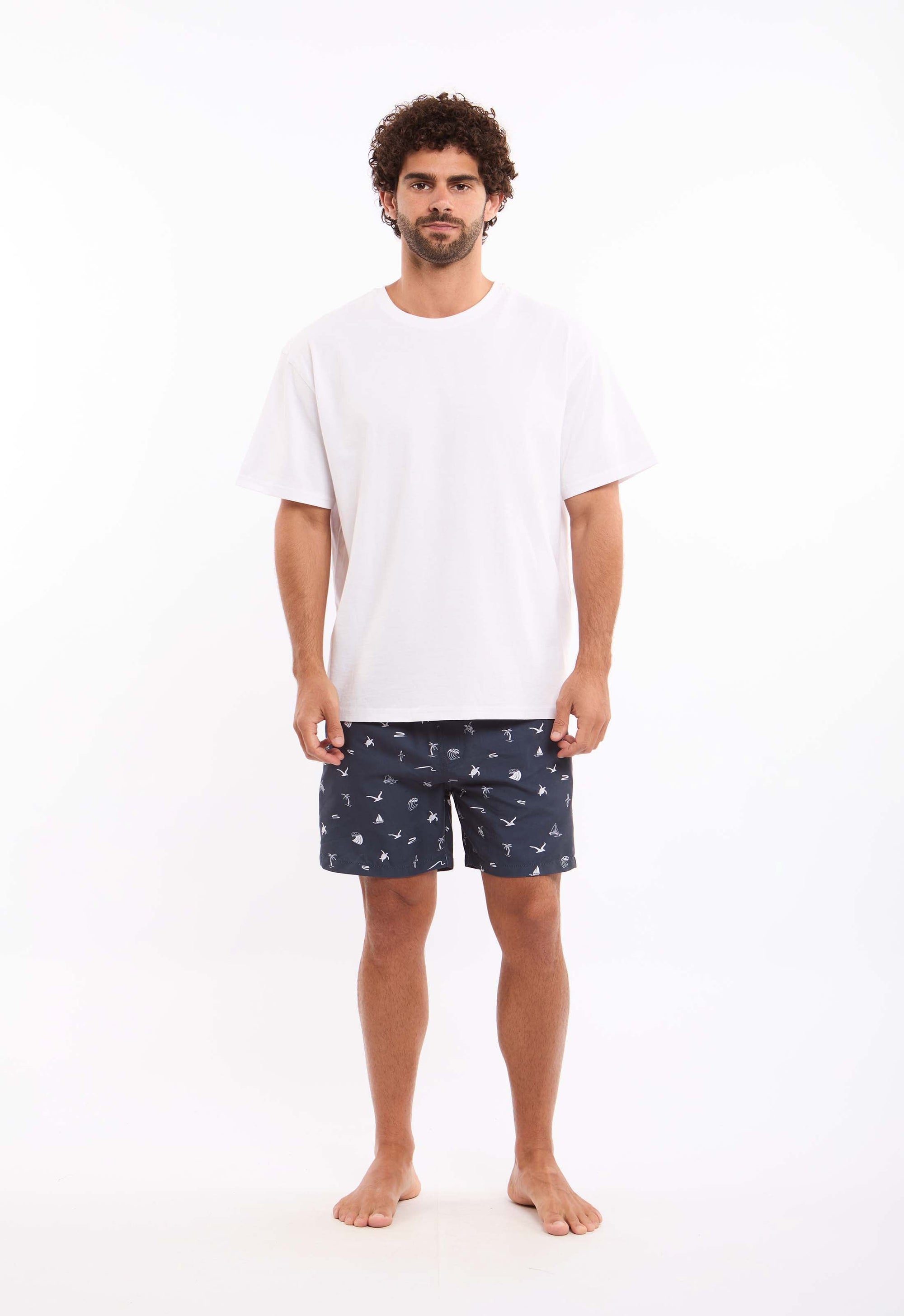 Sea Symbols Comfy Summer Swim Shorts