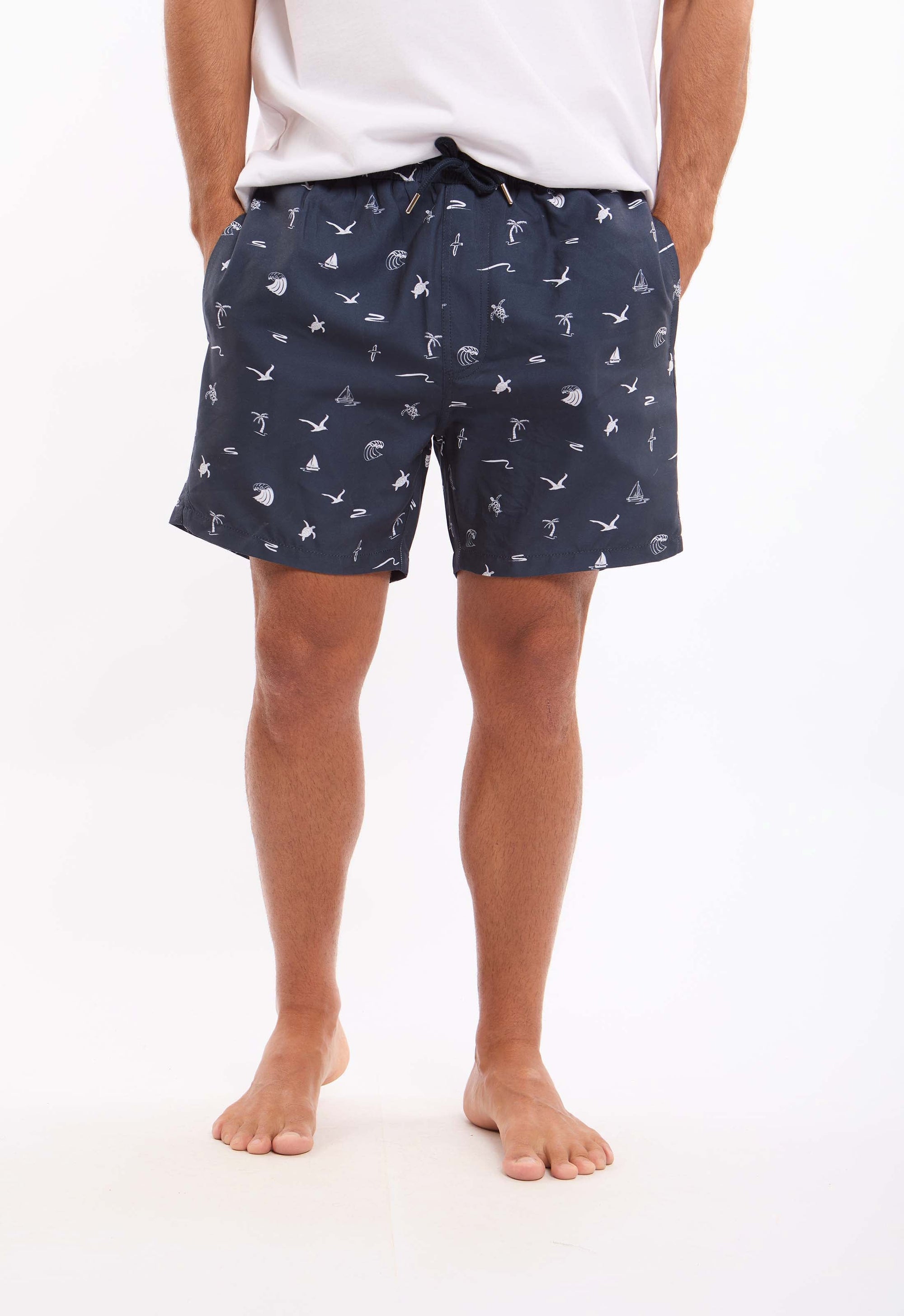 Sea Symbols Comfy Summer Swim Shorts