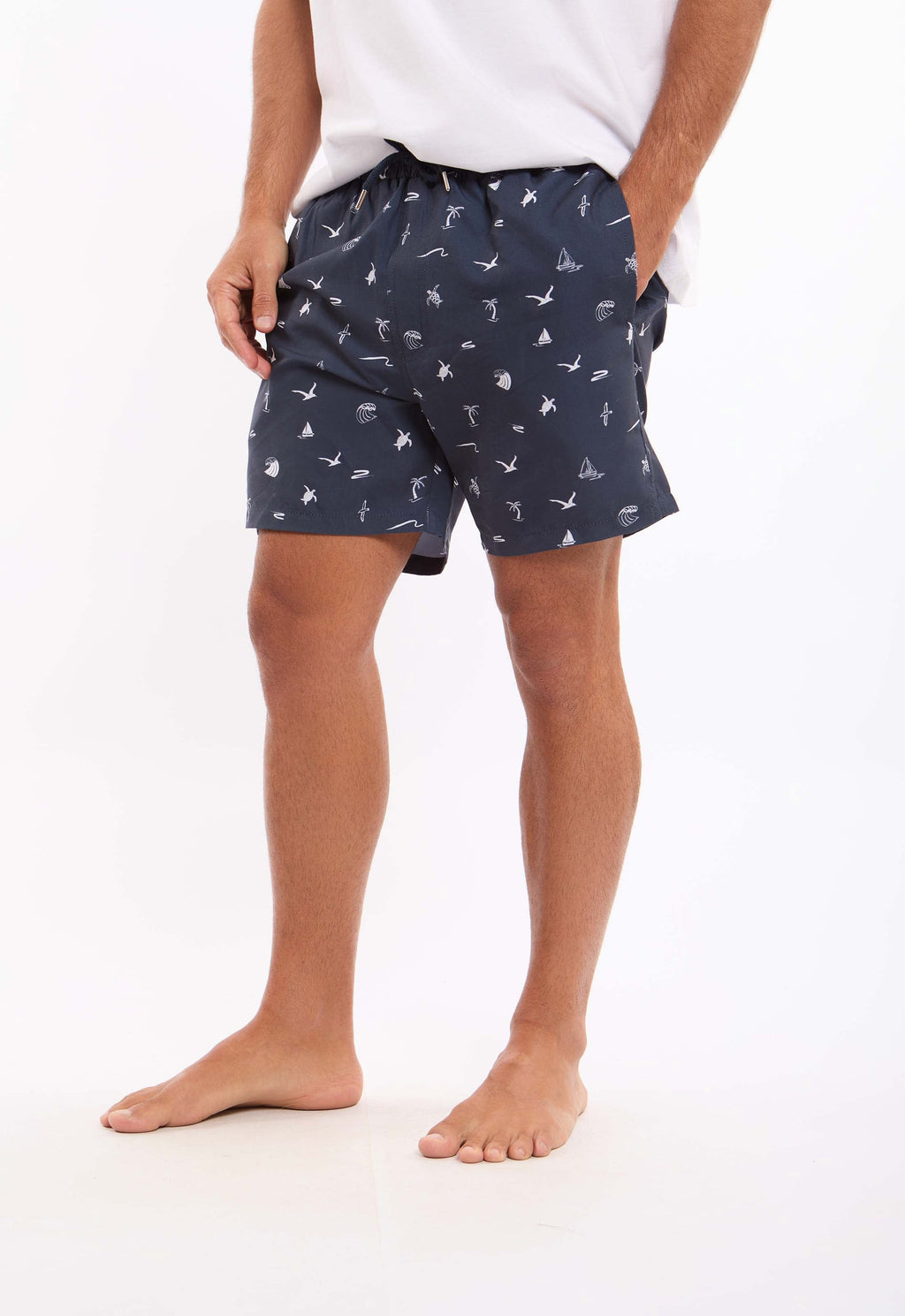 Sea Symbols Comfy Summer Swim Shorts