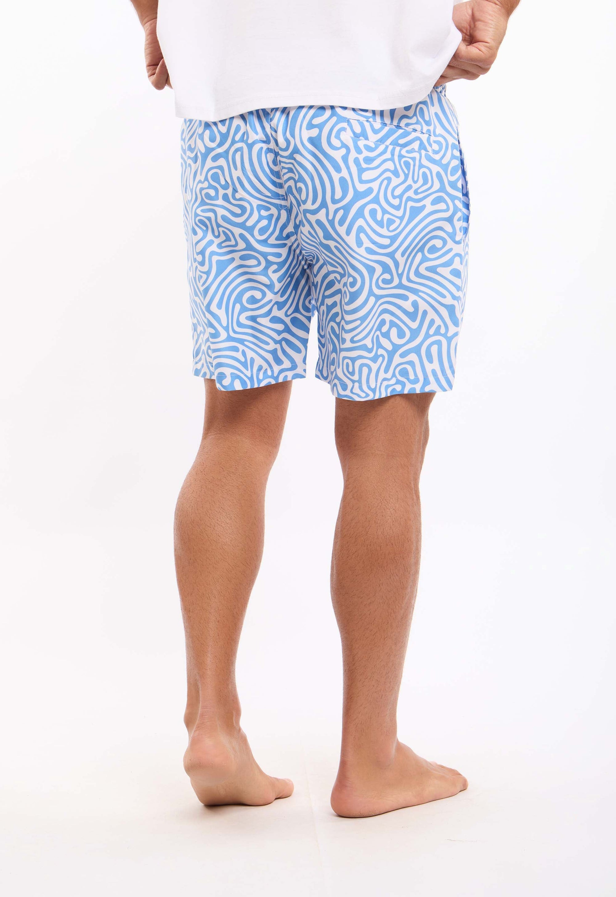 Bi-Tone Patterned Summer Swim Shorts