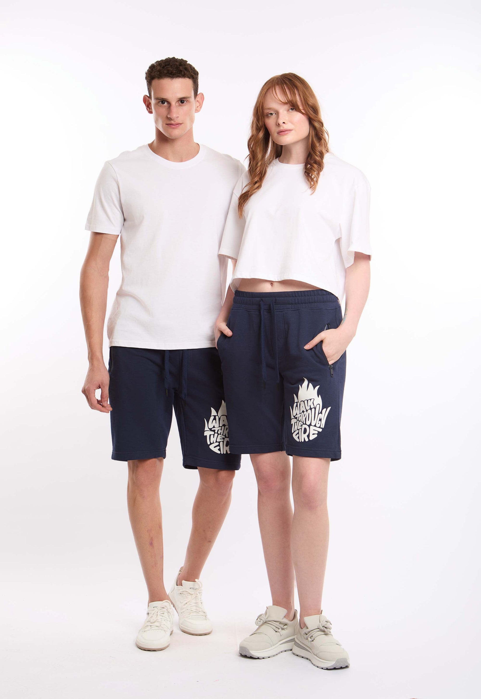 Unisex Printed Shorts with Zipped Pockets