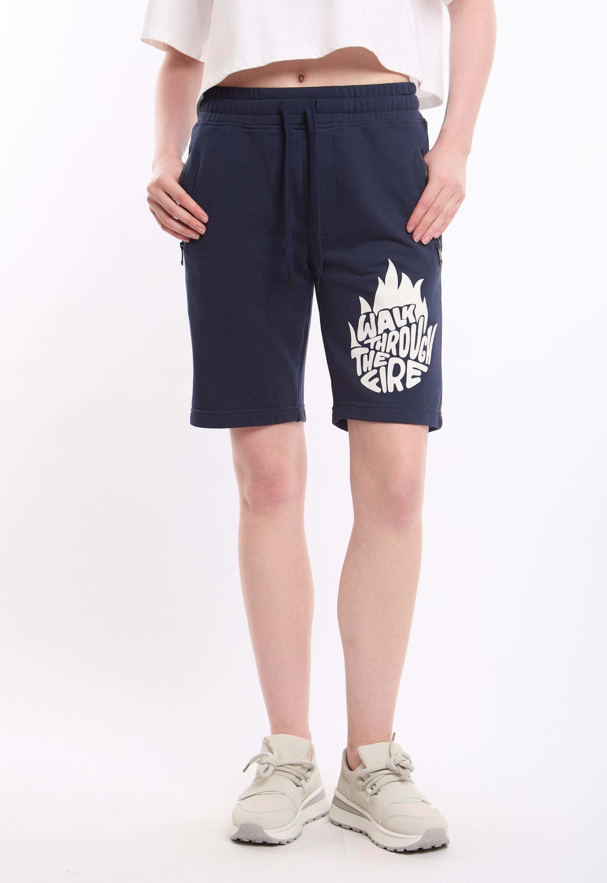 Unisex Printed Shorts with Zipped Pockets