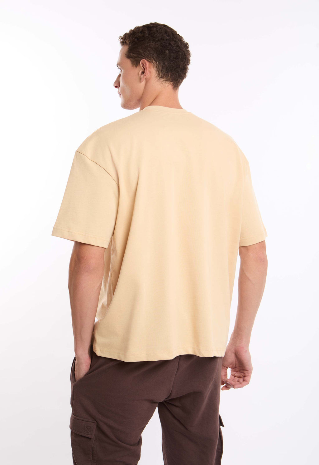 Solid Relaxed Fit Basic Comfy Tee